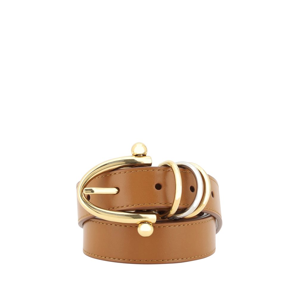 Chloé Beige Calf Leather Bos Taurus Regular Belt Chloé
