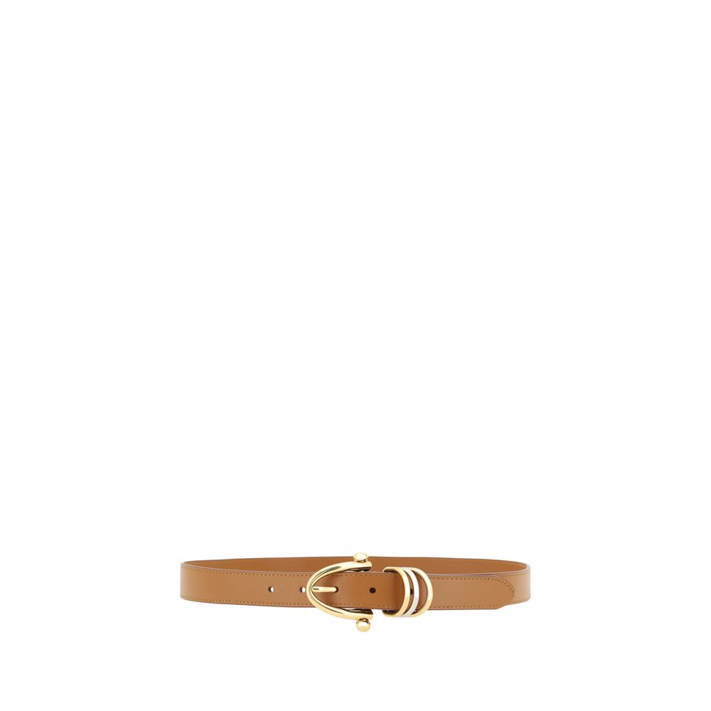 Chloé Beige Calf Leather Bos Taurus Regular Belt Chloé