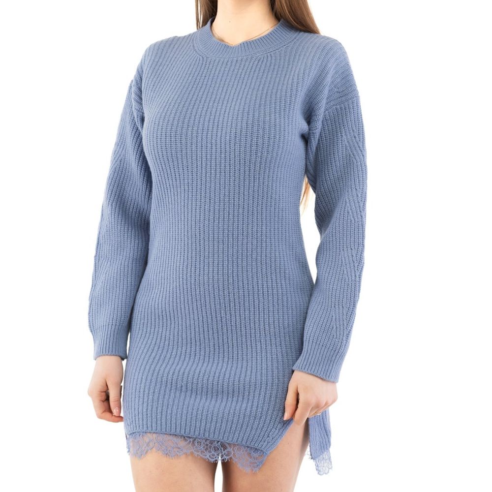 Moschino Purple Wool Casual Dress Moschino