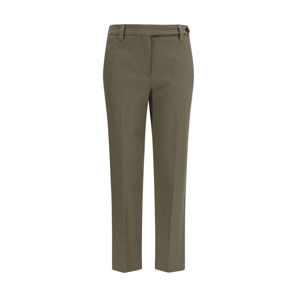 Brunello Cucinelli Bicolor Cotton Dress Pants Brunello Cucinelli