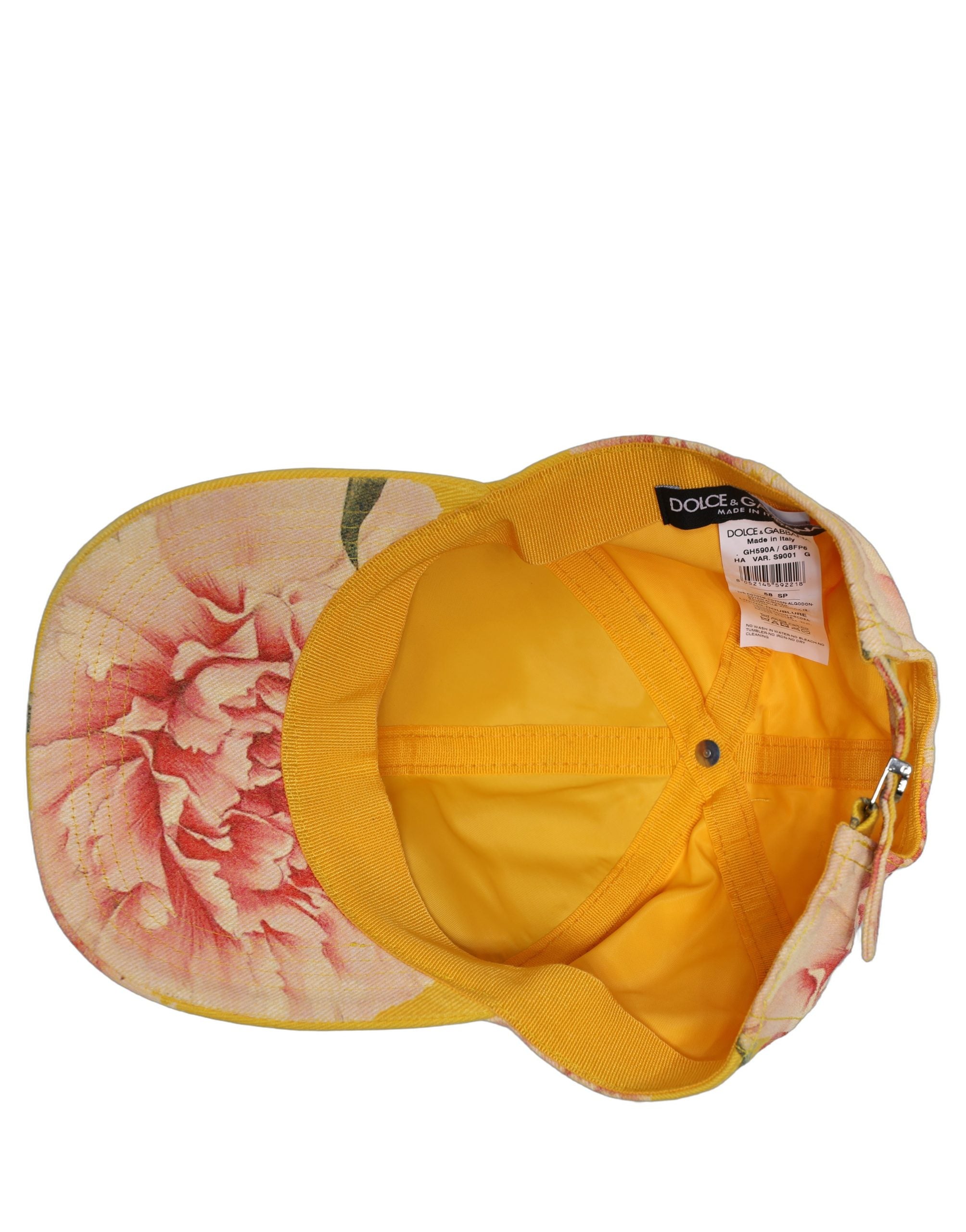 Dolce & Gabbana Men Multicolor Cotton Floral Baseball Capello Hat Dolce & Gabbana