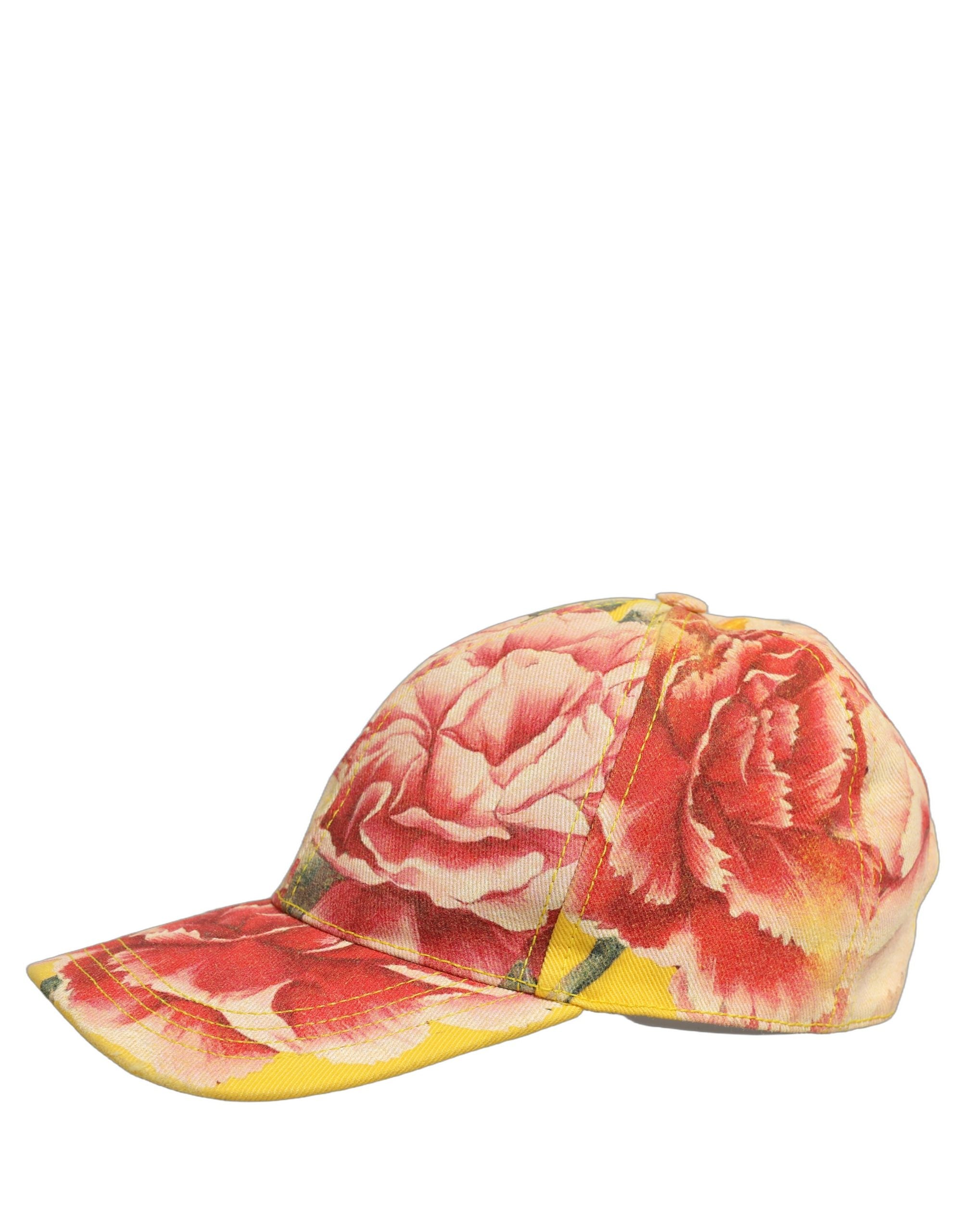 Dolce & Gabbana Men Multicolor Cotton Floral Baseball Capello Hat Dolce & Gabbana