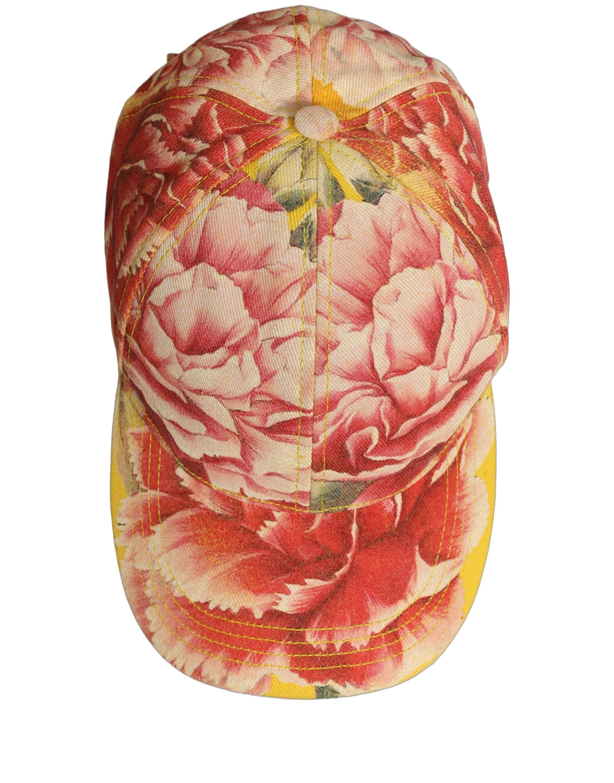 Dolce & Gabbana Men Multicolor Cotton Floral Baseball Capello Hat Dolce & Gabbana