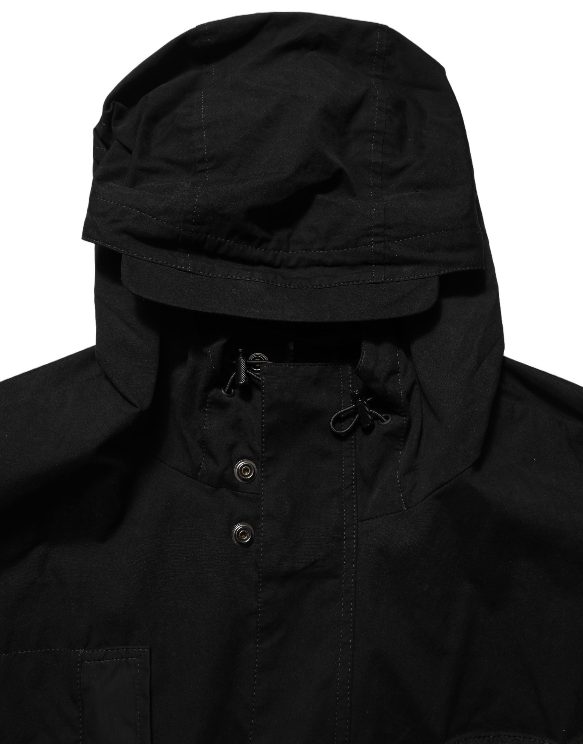 Dolce & Gabbana Black Nylon Men Hooded Windbreaker Jacket Dolce & Gabbana