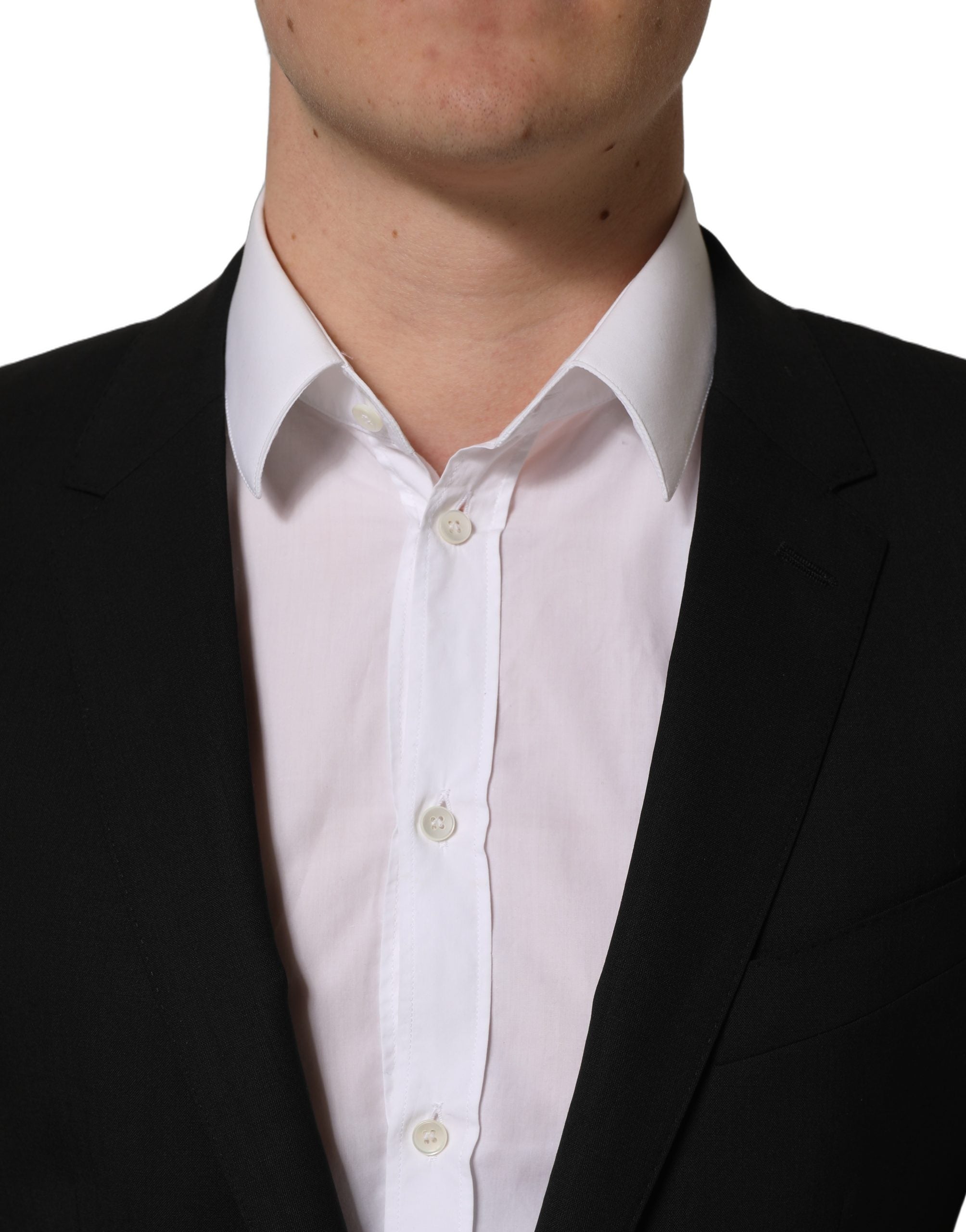 Dolce & Gabbana Black Wool Single Breasted Blazer Jacket Dolce & Gabbana