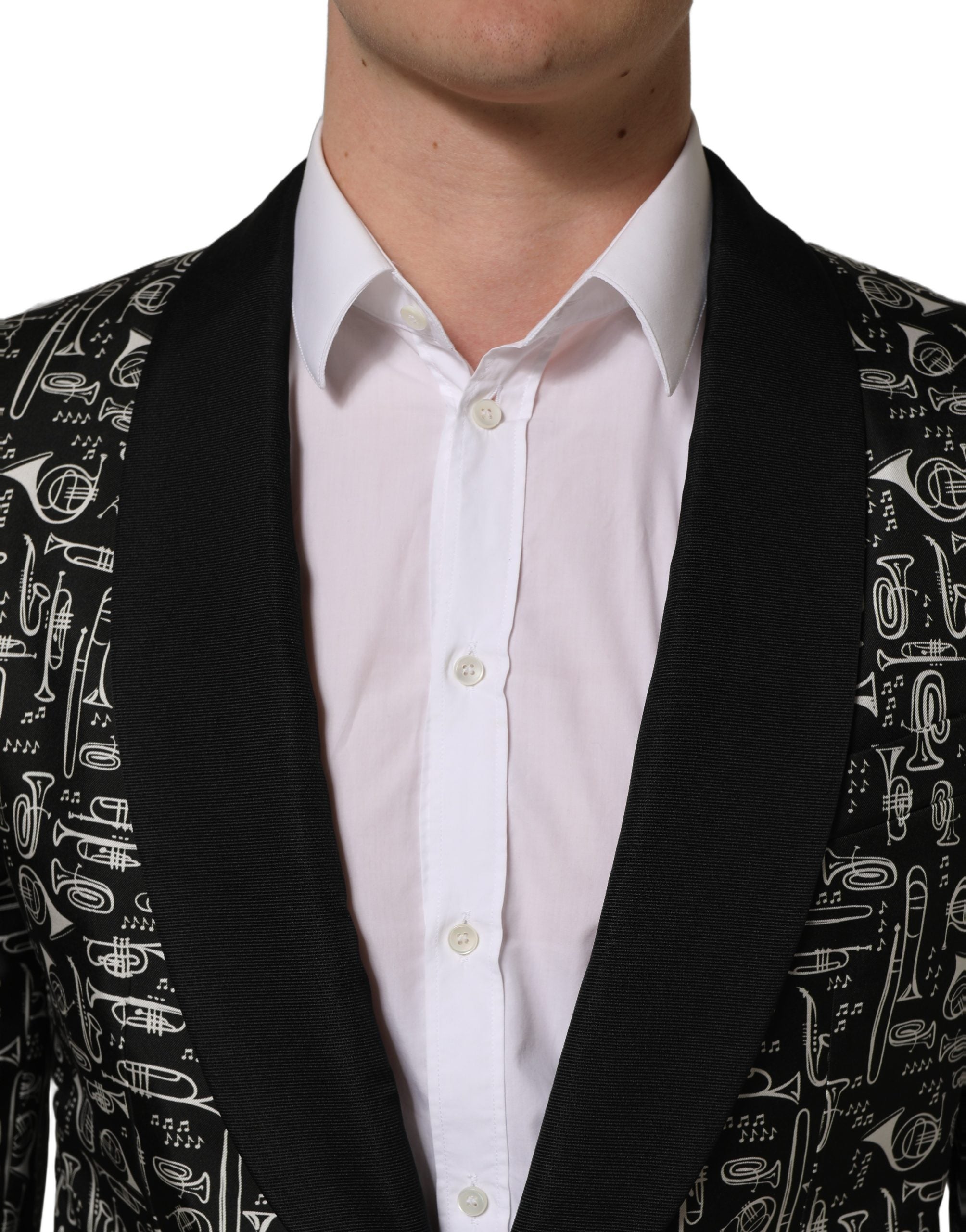 Dolce & Gabbana Black Crystal Embellished Coat Blazer Jacket Dolce & Gabbana