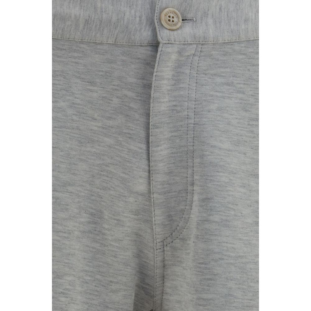Brunello Cucinelli Gray Cotton Bermuda Shorts Brunello Cucinelli