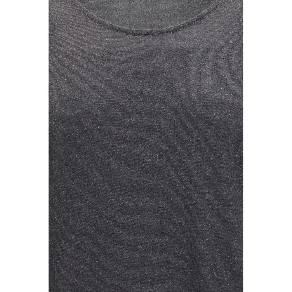 Brunello Cucinelli Gray Cashmere Tank Tops Brunello Cucinelli