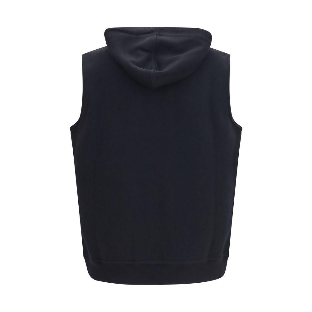 Brunello Cucinelli Black Cotton Sweatshirt Brunello Cucinelli