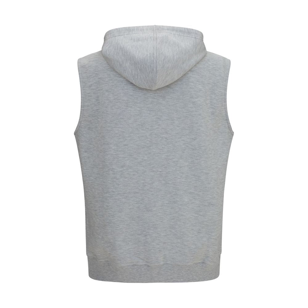 Brunello Cucinelli Gray Cotton Sweatshirt Brunello Cucinelli
