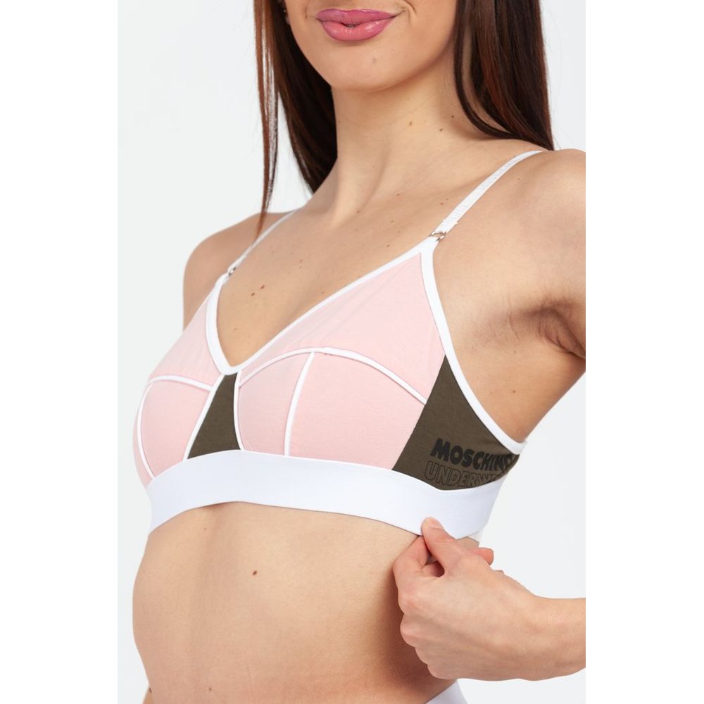 Moschino Multicolor Cotton Bra Moschino