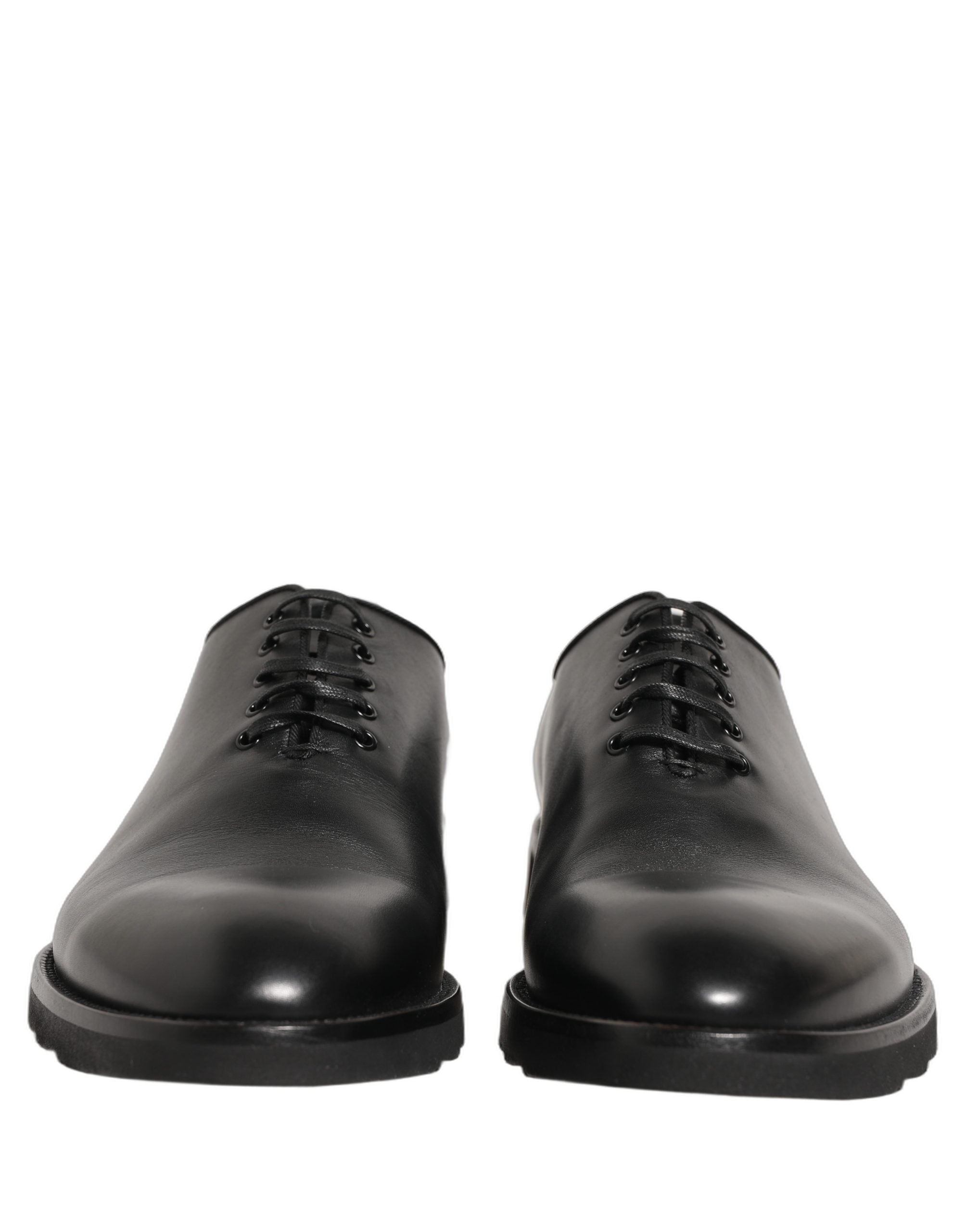 Dolce & Gabbana Black Leather Men Oxford Dress Formal Shoes Dolce & Gabbana