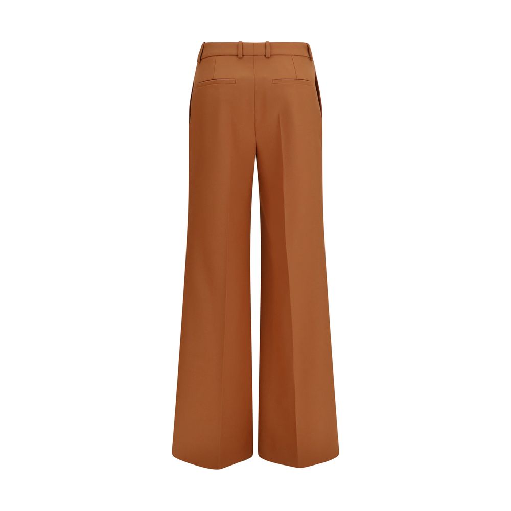Chloé Orange Cotton Flared Pants Chloé