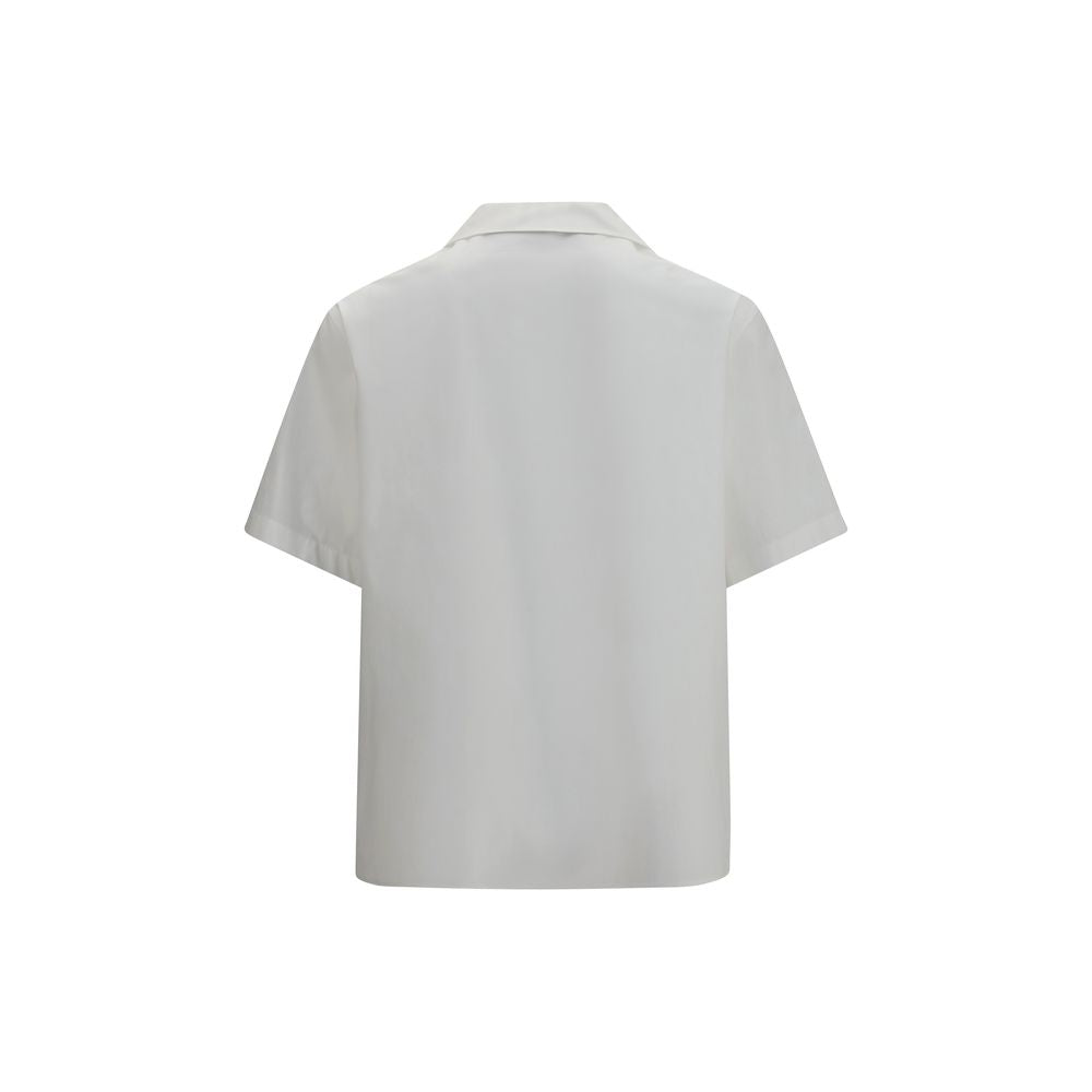 Valentino White Cotton Shortsleeve Shirt Valentino