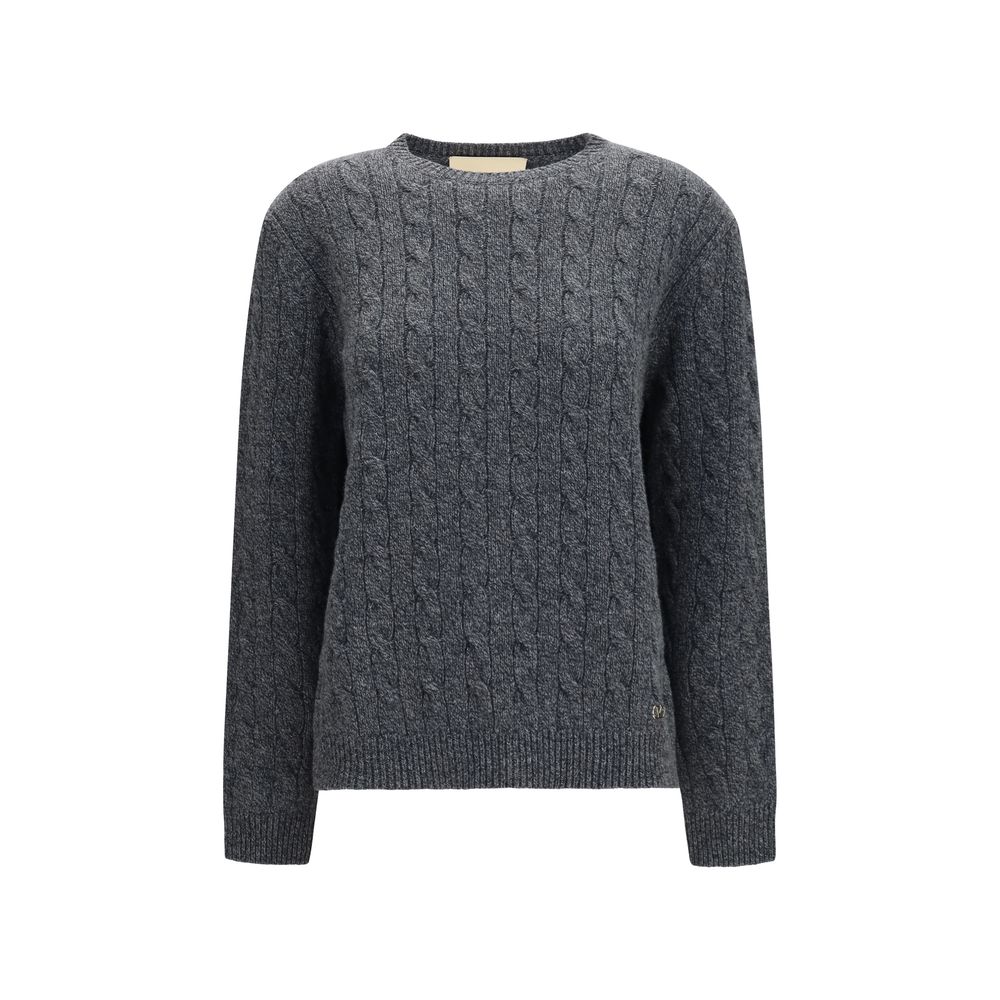 Valentino Gray Wool Oves Aries Sweatshirt Valentino