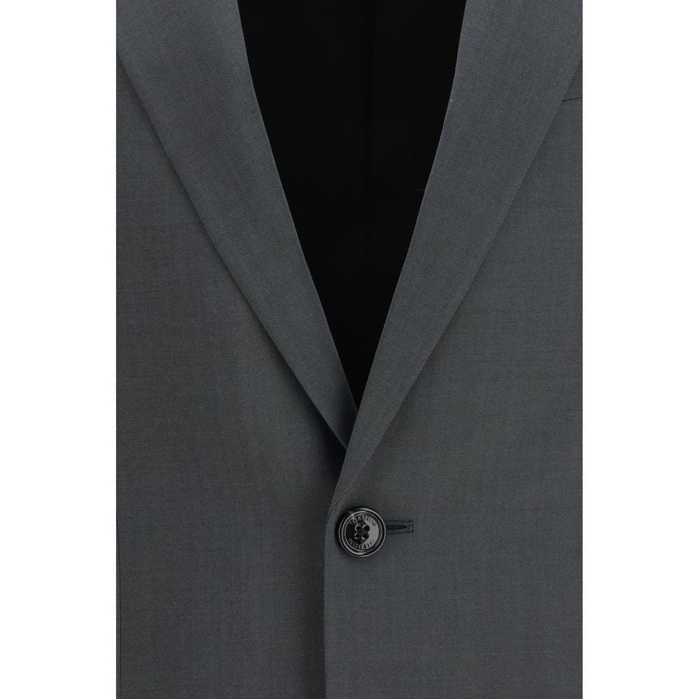 Valentino Garavani Gray Wool Oves Aries Jacket Valentino Garavani
