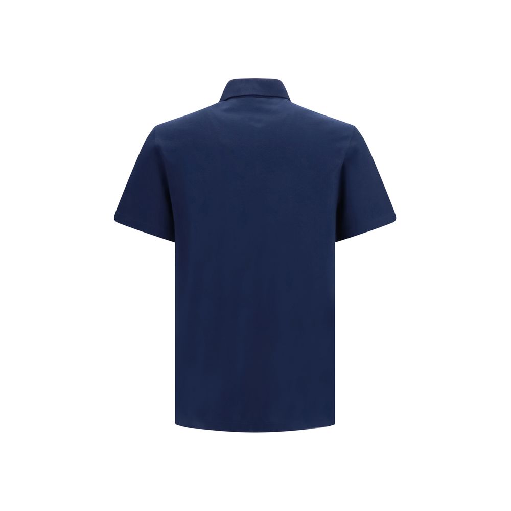 Valentino Blue Cotton Polo Shirt Valentino