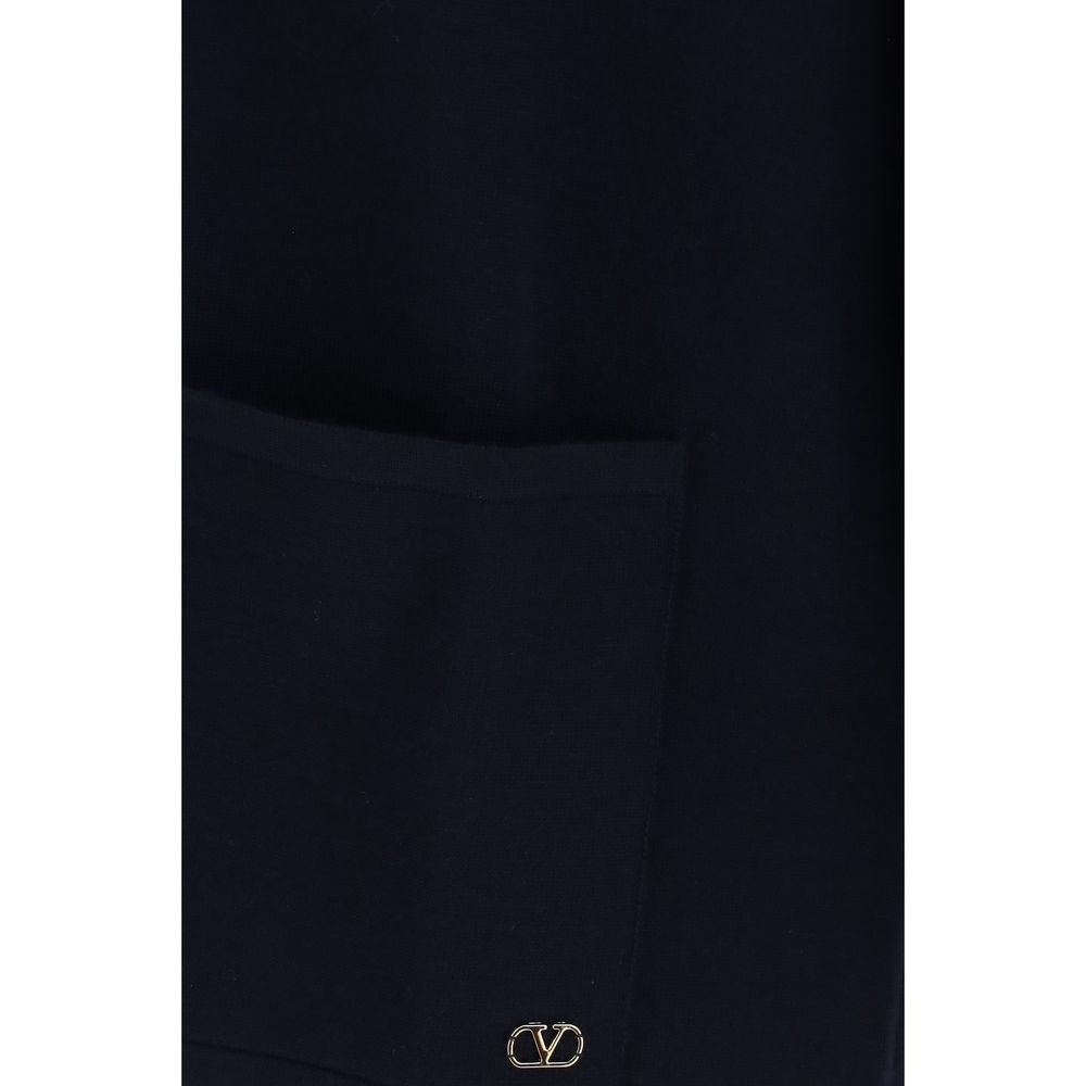 Valentino Garavani Blue Wool Oves Aries Cardigan Valentino Garavani