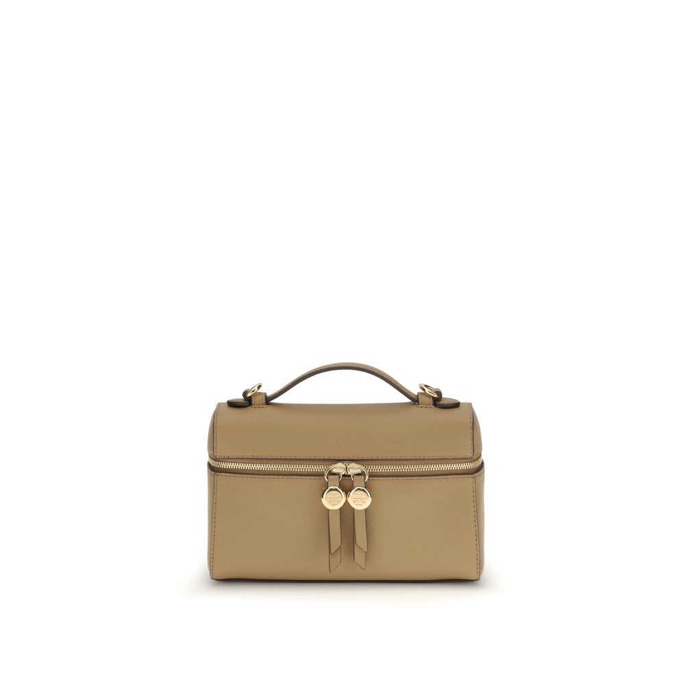 Tory Burch Beige Calf Leather Bos Taurus Handbag Tory Burch