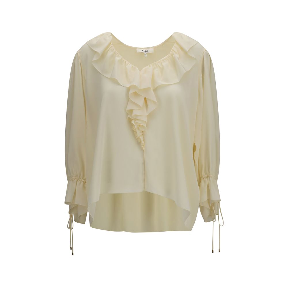 Chloé Beige Silk Blouse Chloé