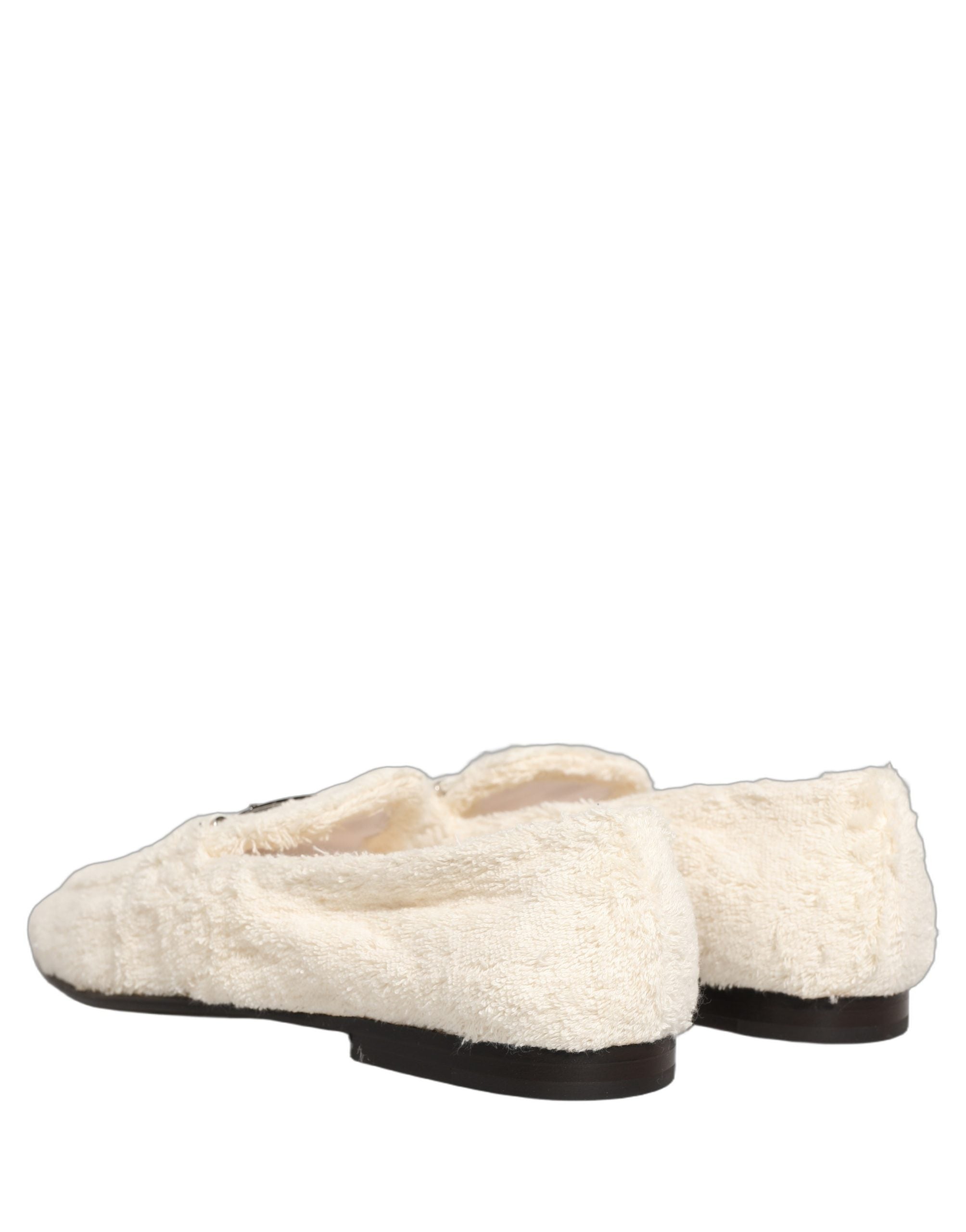 Dolce & Gabbana White Fur Shearling Men Dress Loafers Shoes Dolce & Gabbana