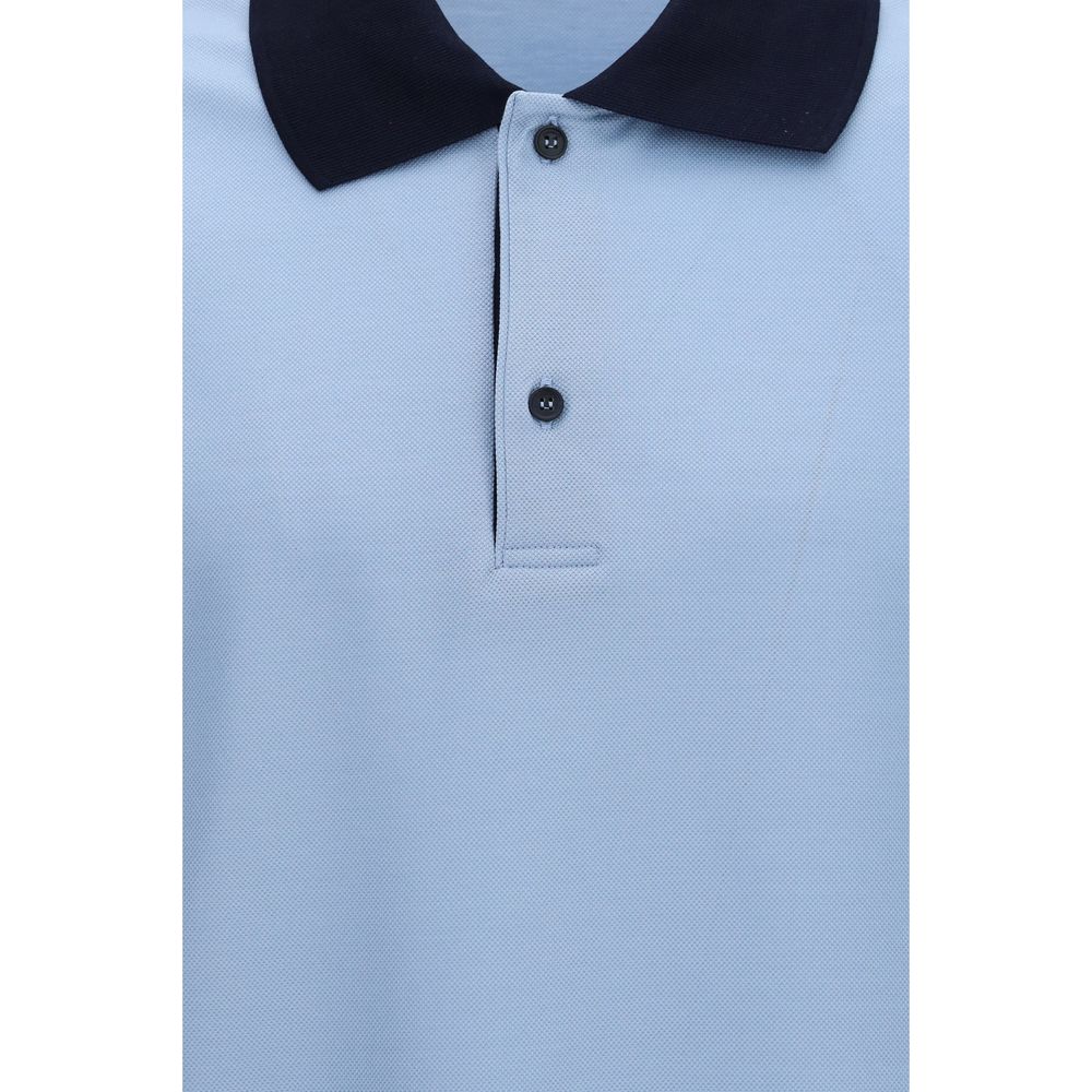 Ferragamo Blue Cotton Polo Shirt Ferragamo