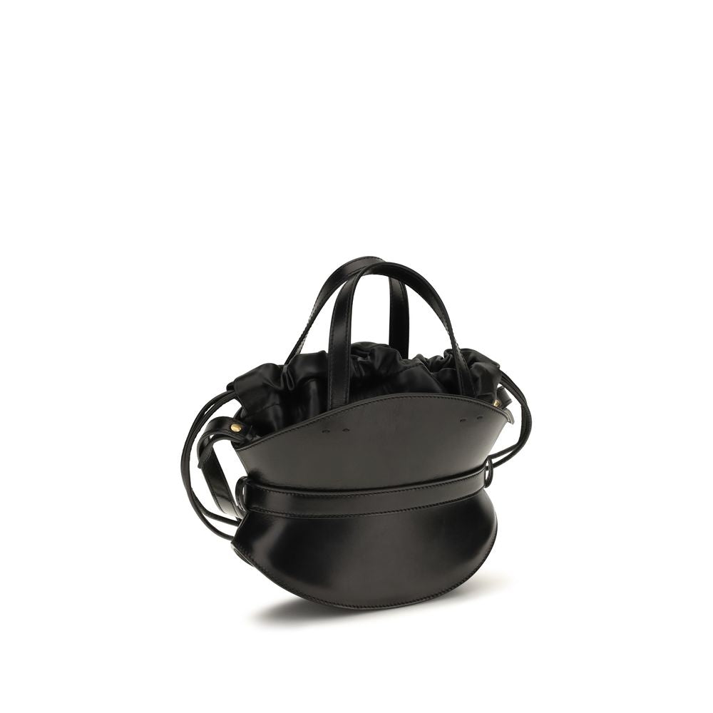 Balmain Black Calf Leather Bos Taurus Shoulder Bag Balmain