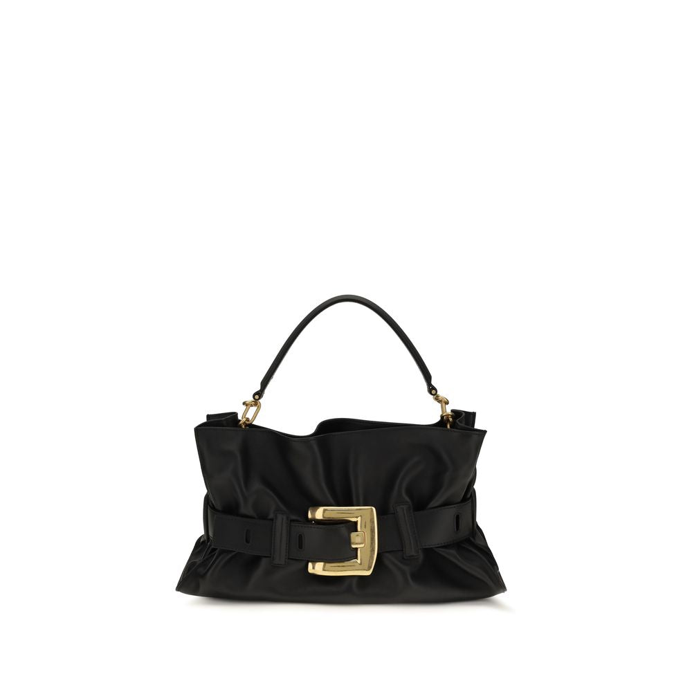 Balmain Black Calf Leather Bos Taurus Handbag Balmain