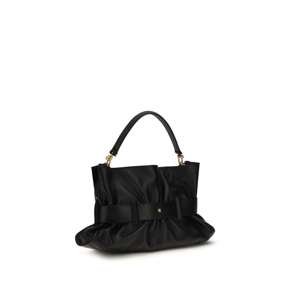Balmain Black Calf Leather Bos Taurus Handbag Balmain