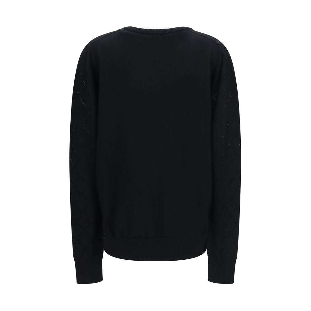 Balmain Black Wool Oves Aries Sweatshirt Balmain