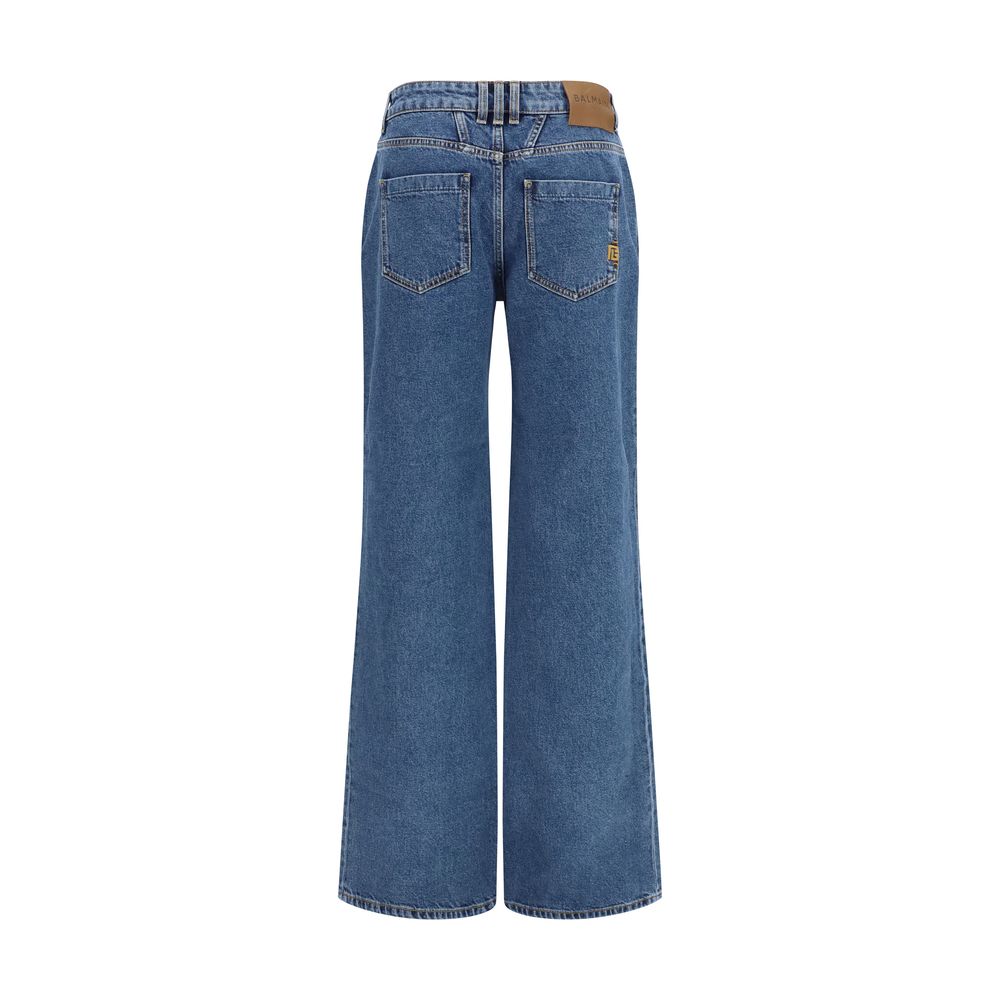 Balmain Blue Cotton Jeans Denim Balmain
