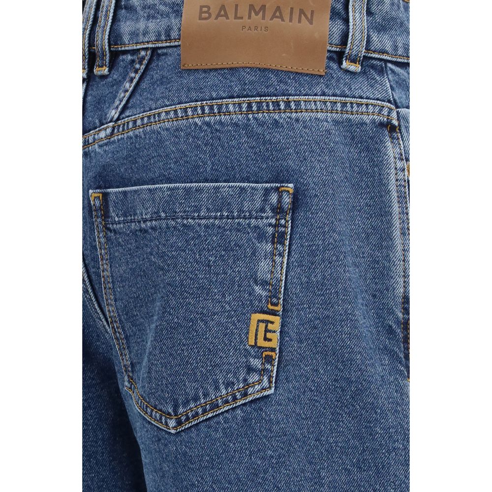 Balmain Blue Cotton Jeans Denim Balmain