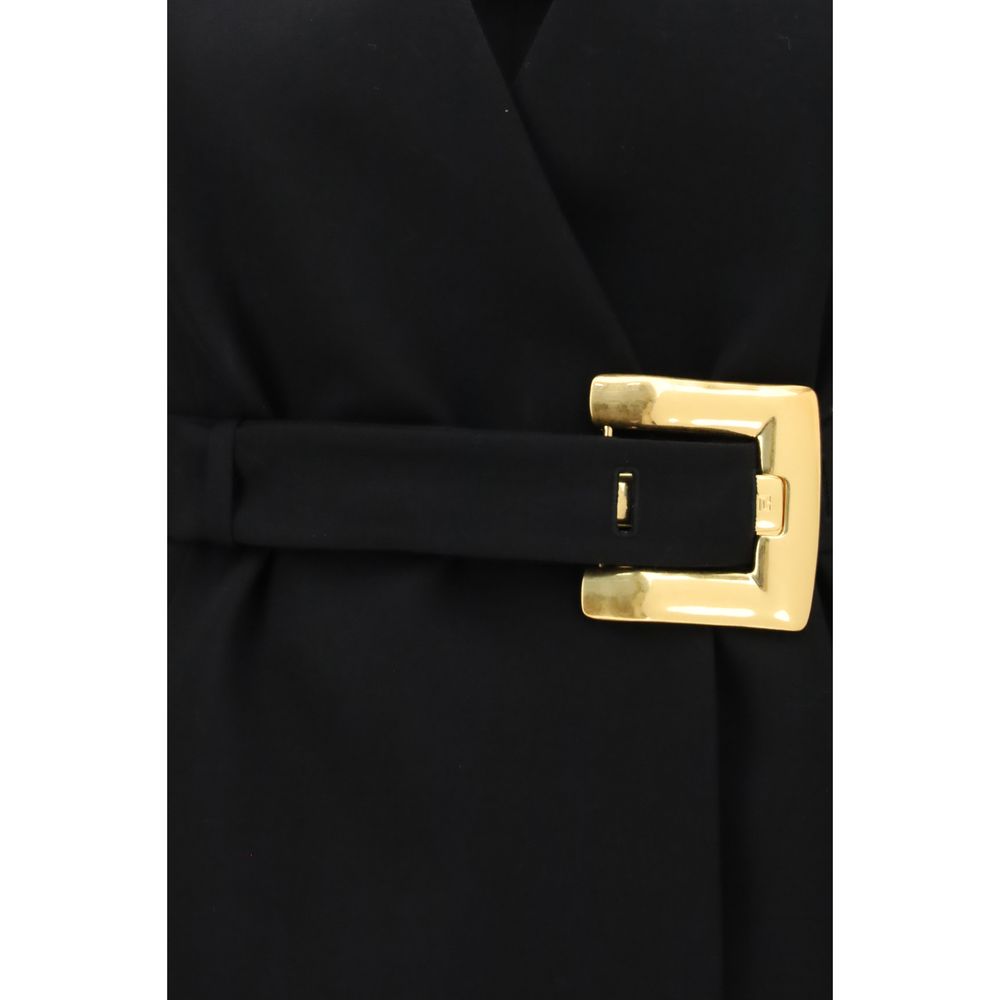 Balmain Black Wool Oves Aries Blazer Balmain