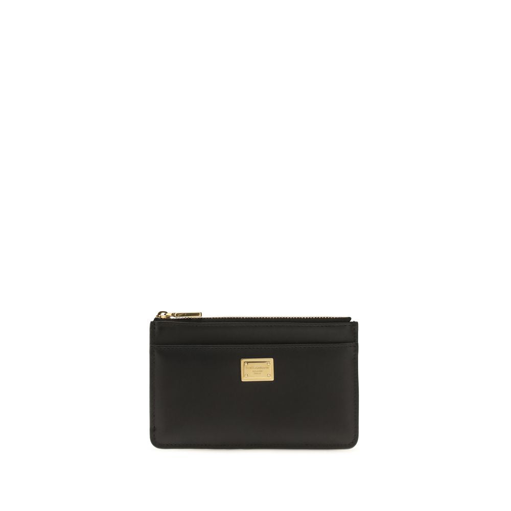 Dolce & Gabbana Black Calf Leather Bos Taurus Wallet Dolce & Gabbana