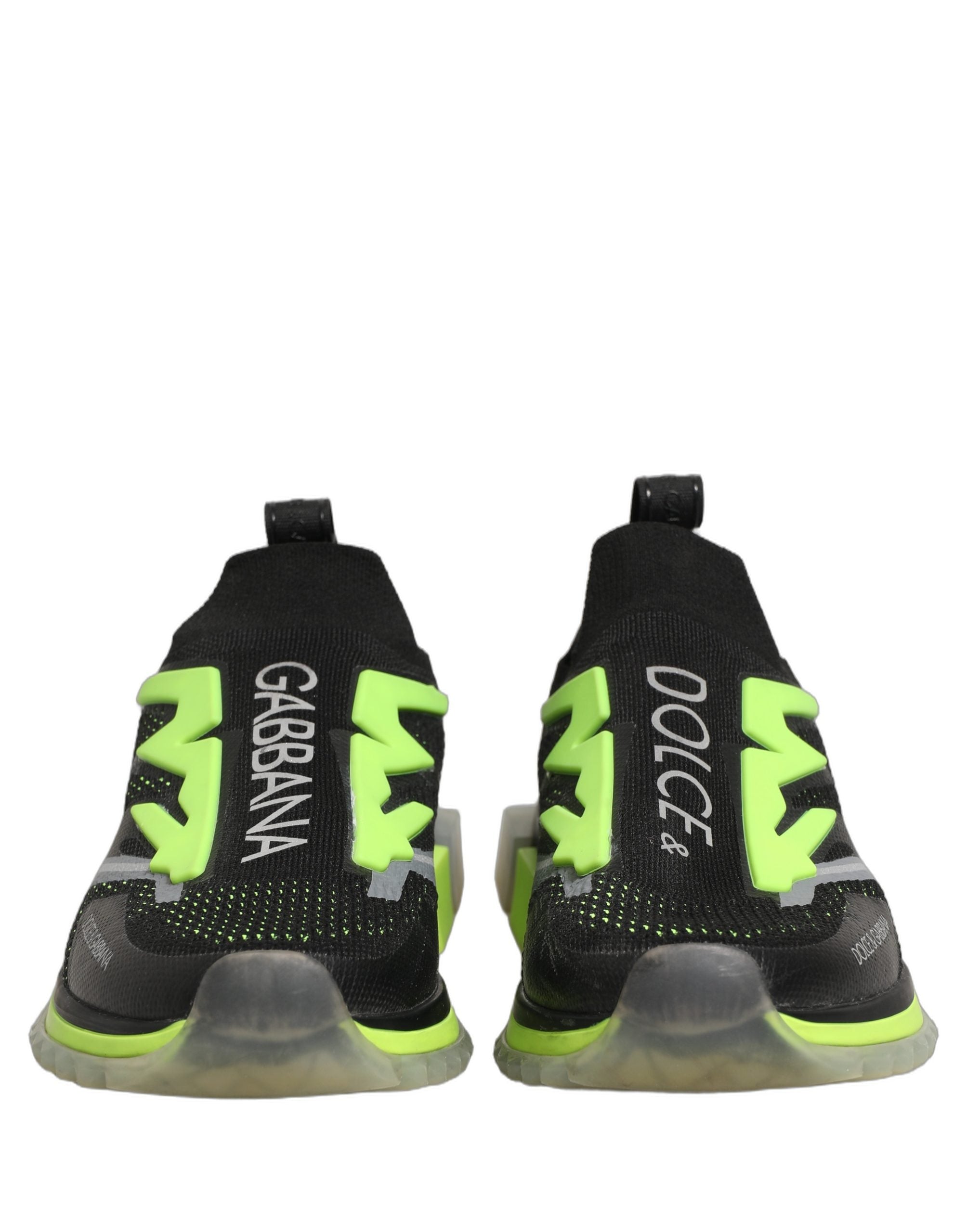 Dolce & Gabbana Black Green Sorrento Low Top Sneakers Shoes Dolce & Gabbana