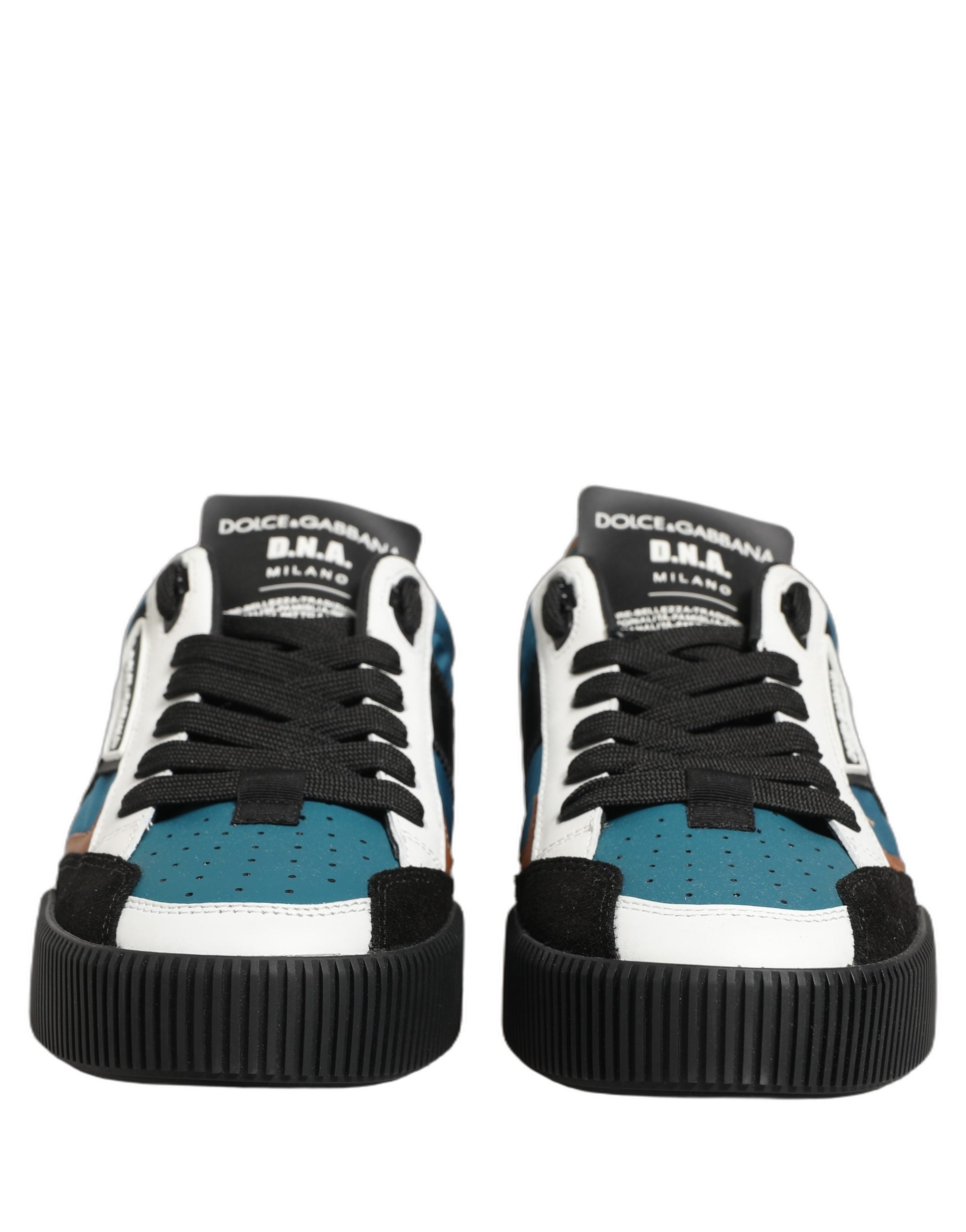 Dolce & Gabbana Multicolor Leather MIAMI Low Top Men Sneakers Shoes Dolce & Gabbana