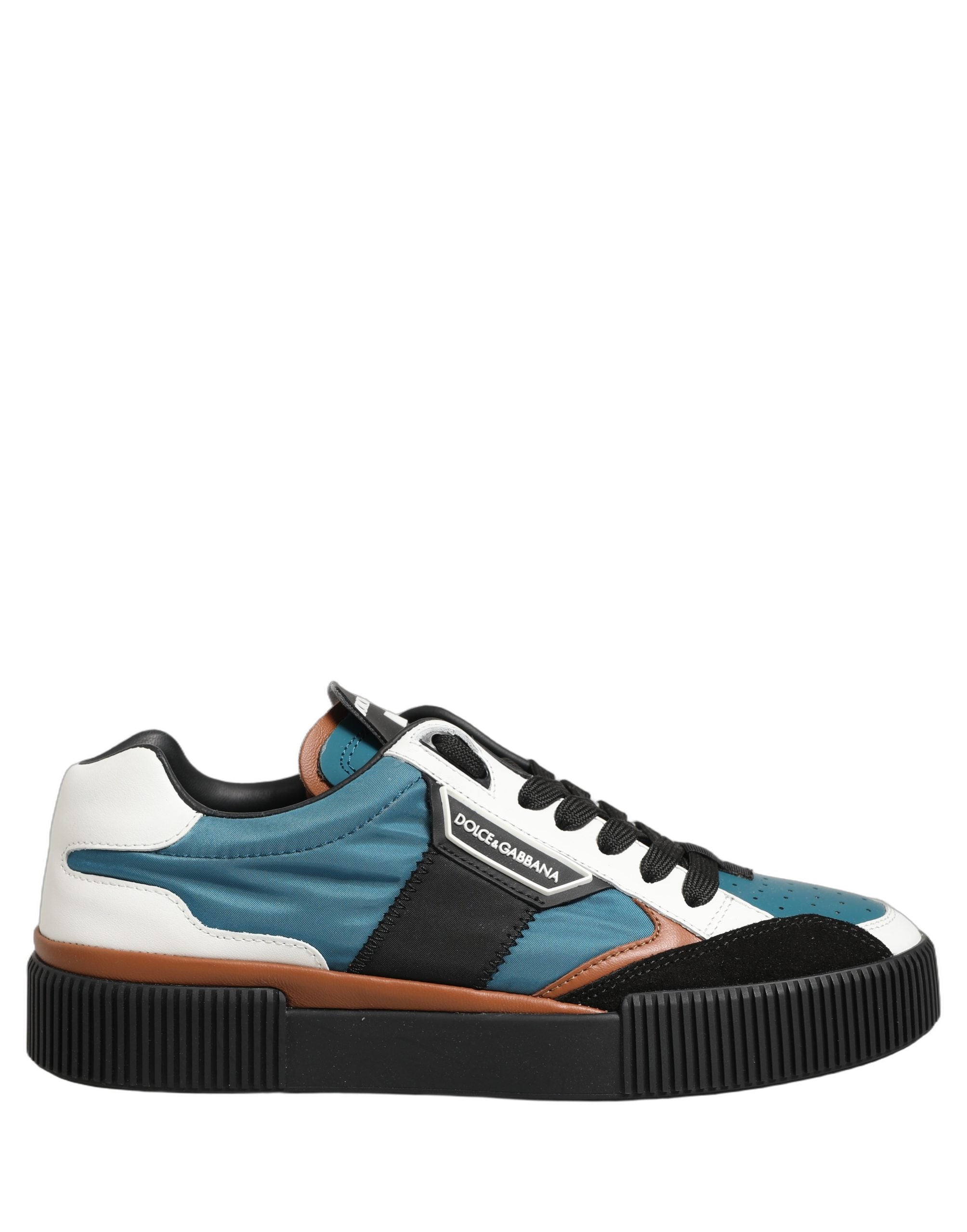 Dolce & Gabbana Multicolor Leather MIAMI Low Top Men Sneakers Shoes Dolce & Gabbana