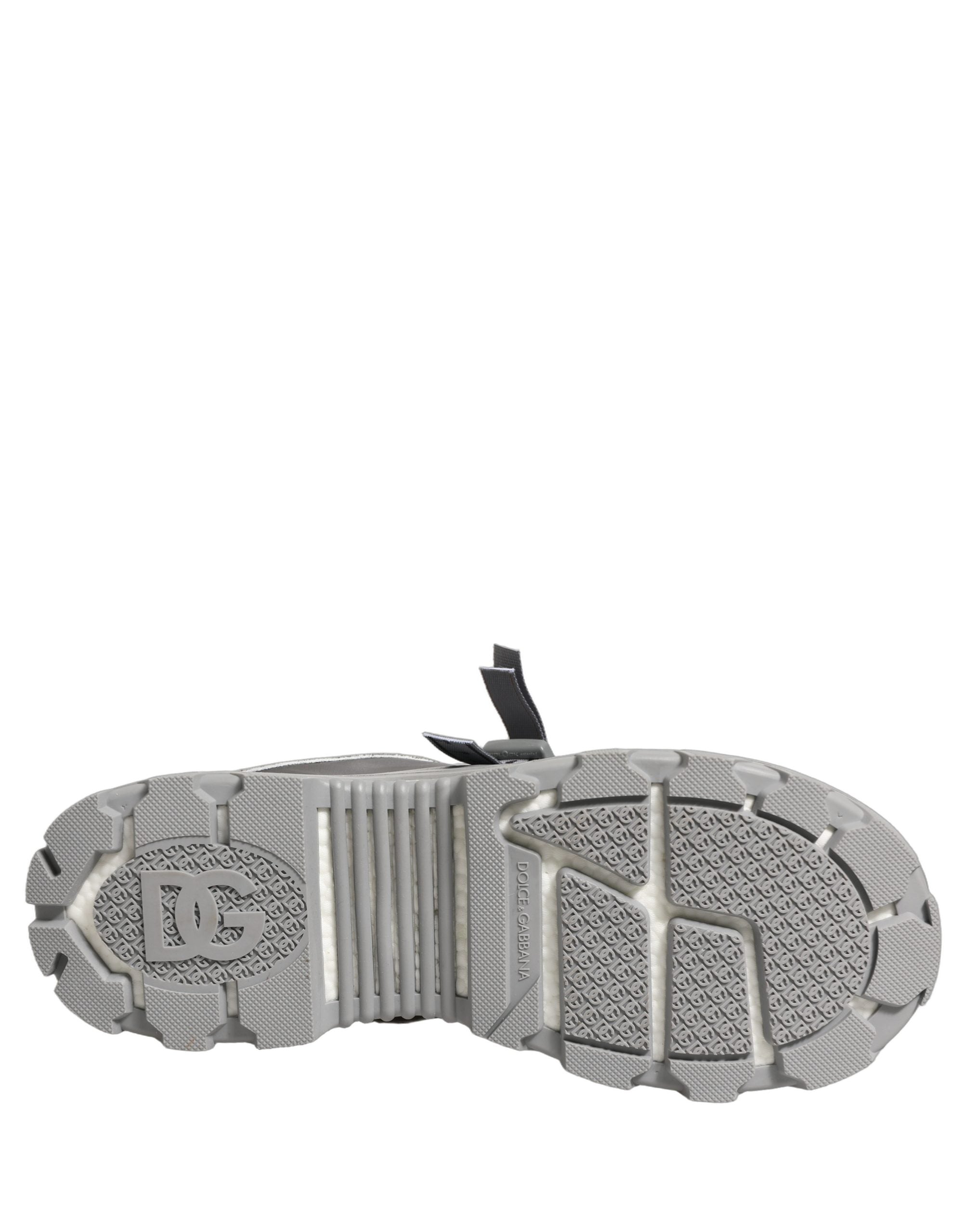 Dolce & Gabbana Gray Airmaster Panelled Low Top Men Sneakers Shoes Dolce & Gabbana