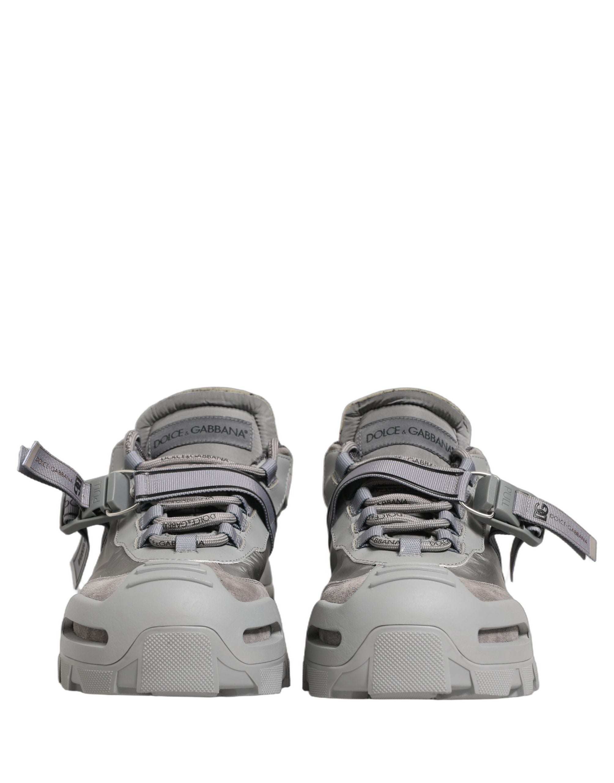 Dolce & Gabbana Gray Airmaster Panelled Low Top Men Sneakers Shoes Dolce & Gabbana