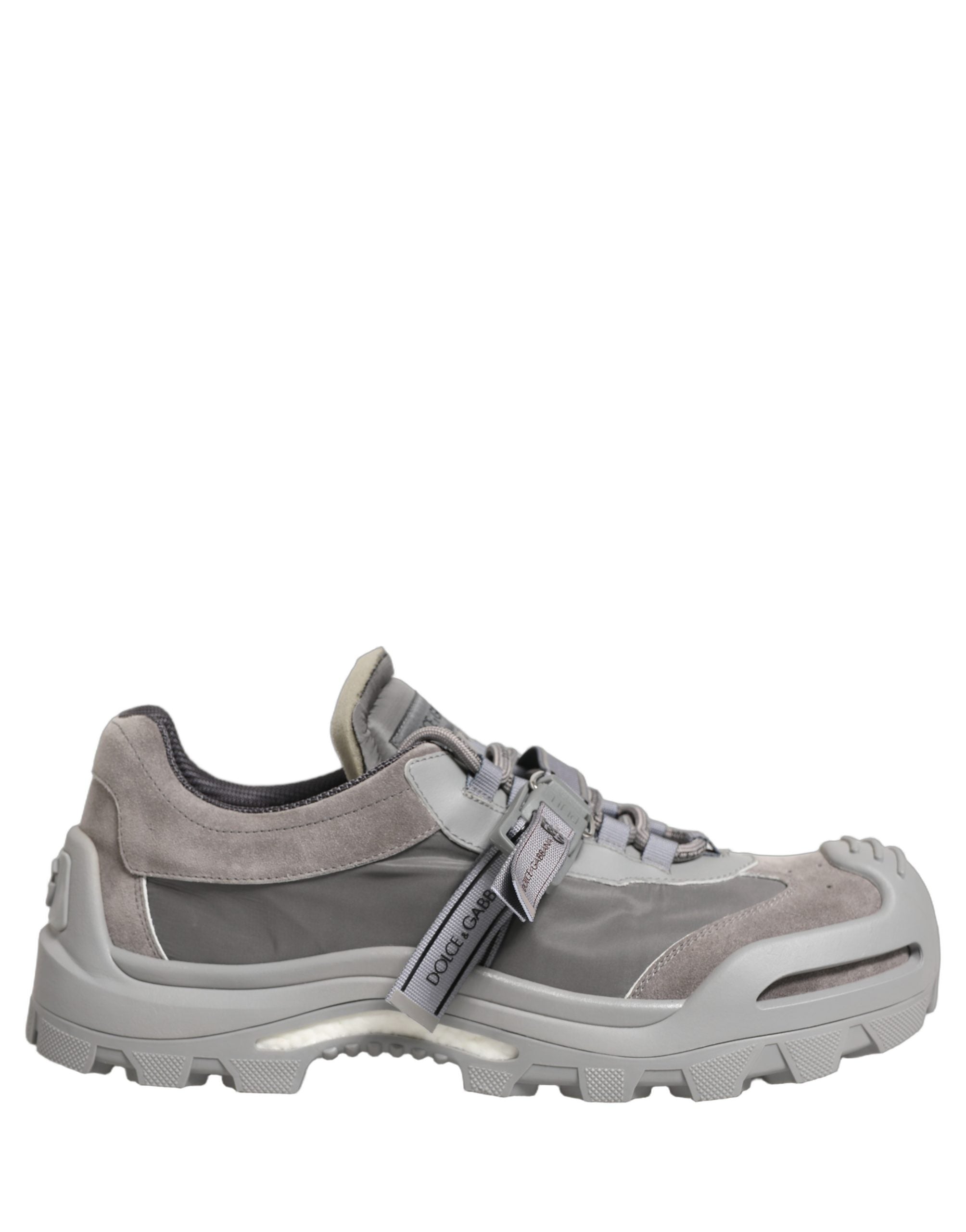 Dolce & Gabbana Gray Airmaster Panelled Low Top Men Sneakers Shoes Dolce & Gabbana