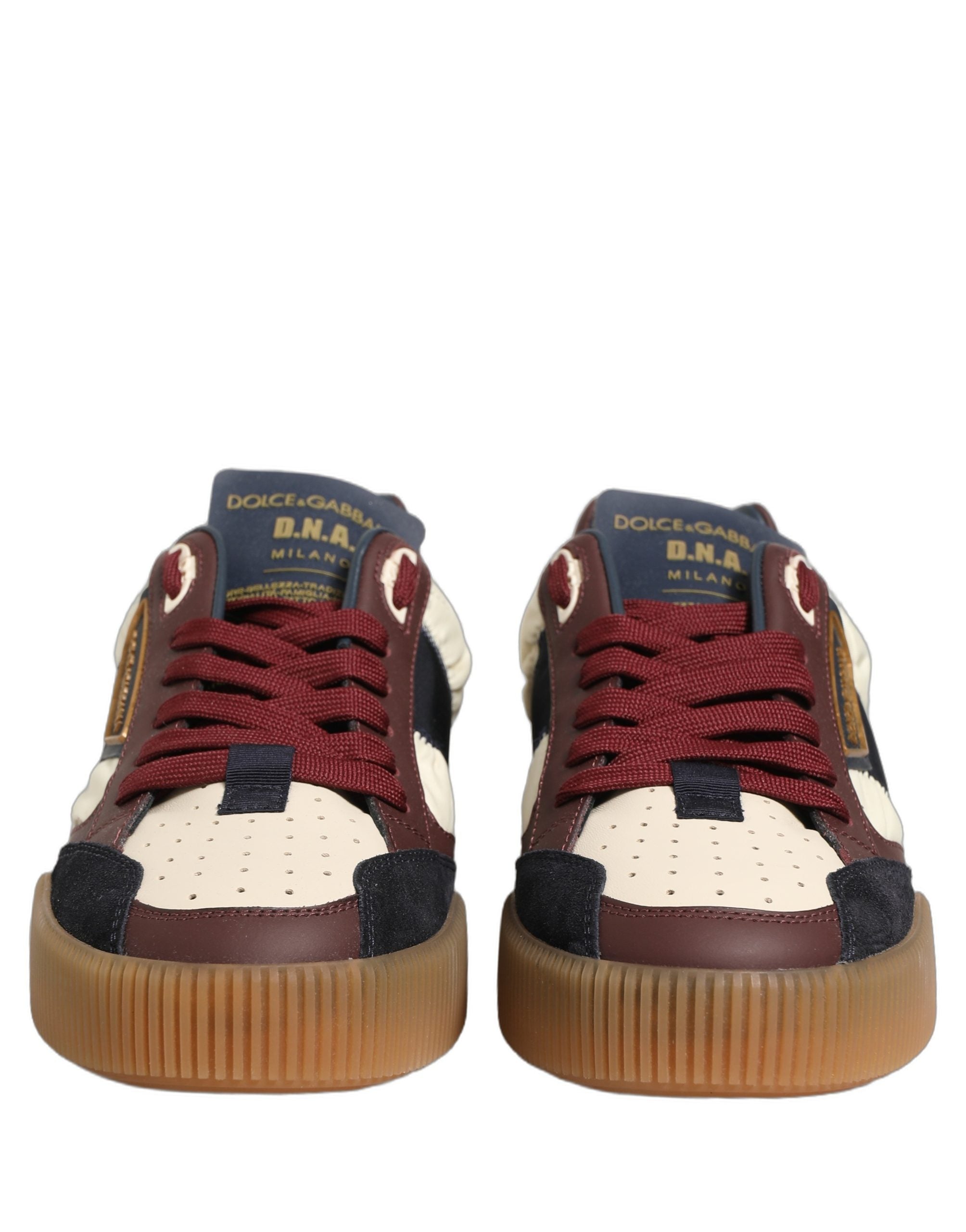 Dolce & Gabbana Multicolor Leather MIAMI Low Top Men Sneakers Shoes Dolce & Gabbana