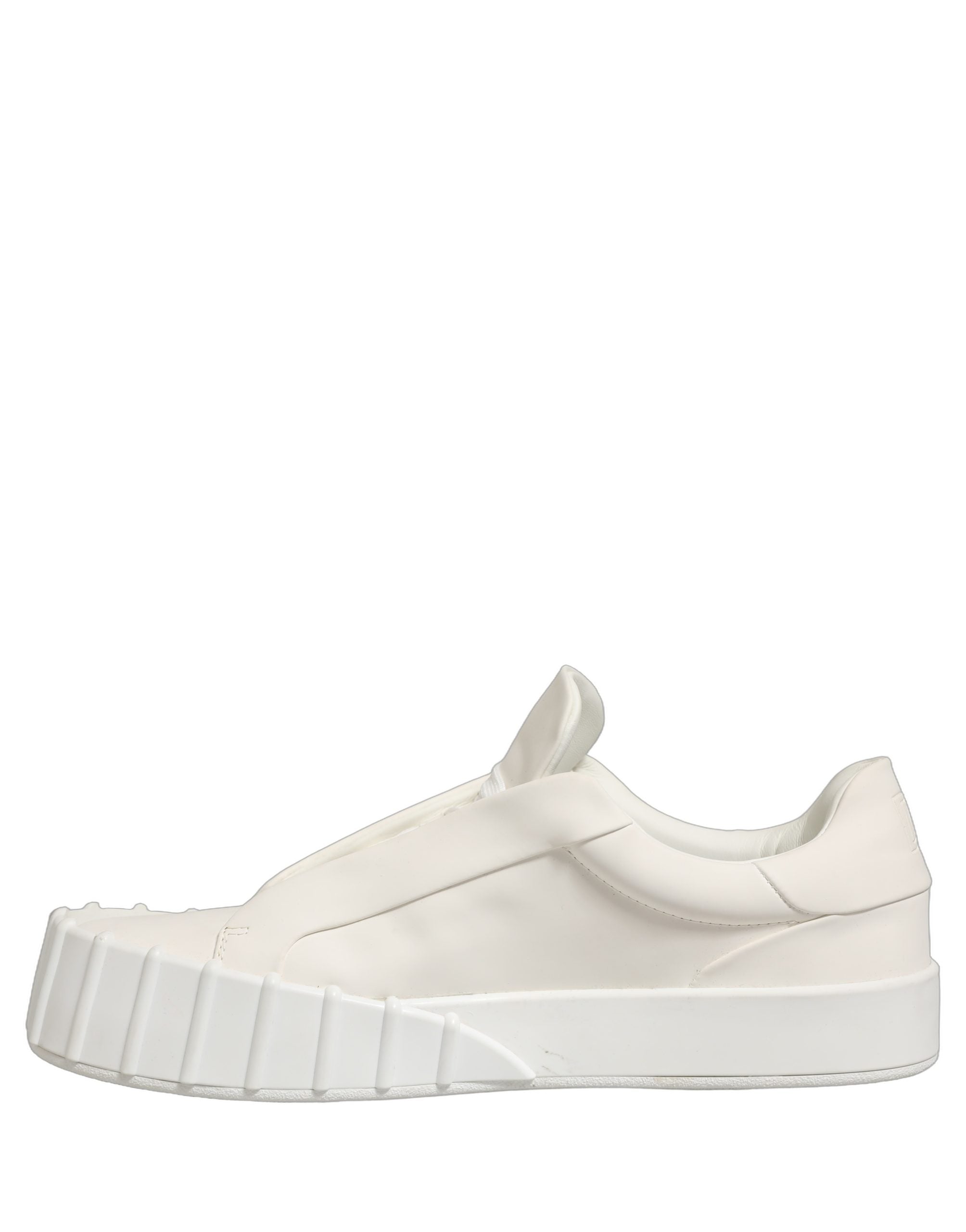 Dolce & Gabbana White Leather Low Top Lace Up Sneakers Shoes Dolce & Gabbana