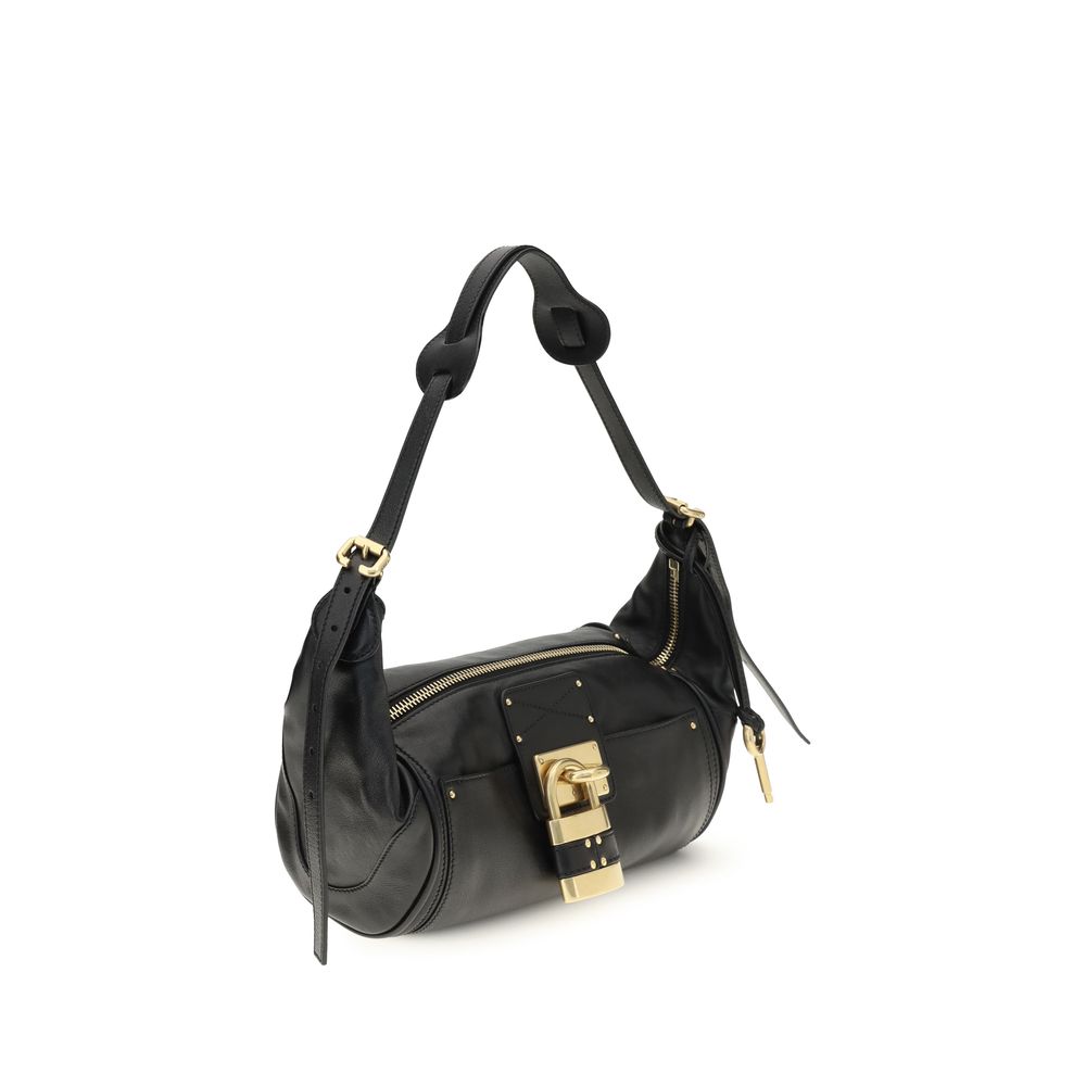 Chloé Black Calf Leather Bos Taurus Shoulder Bag Chloé