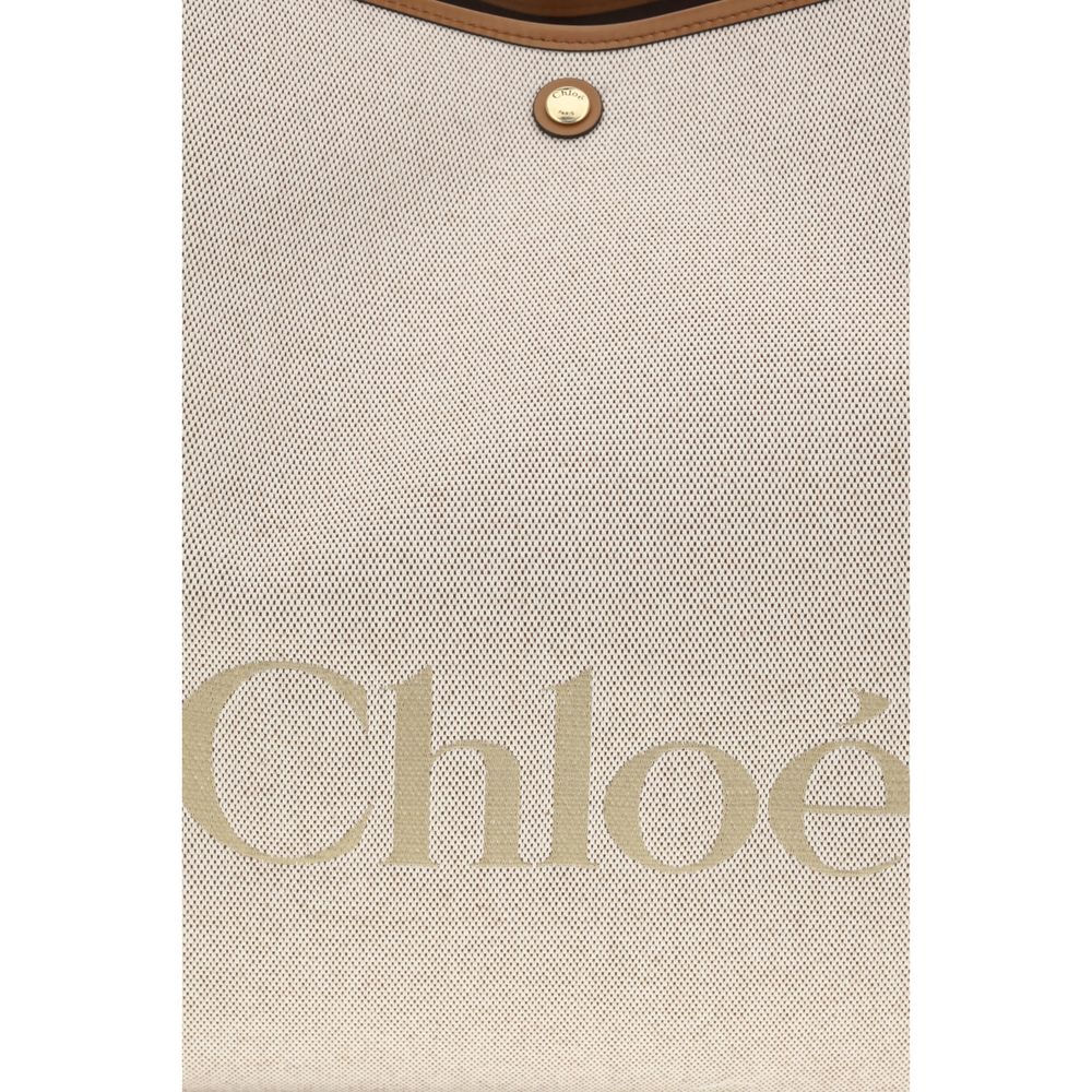 Chloé Beige Cotton Shoulder Bag Chloé
