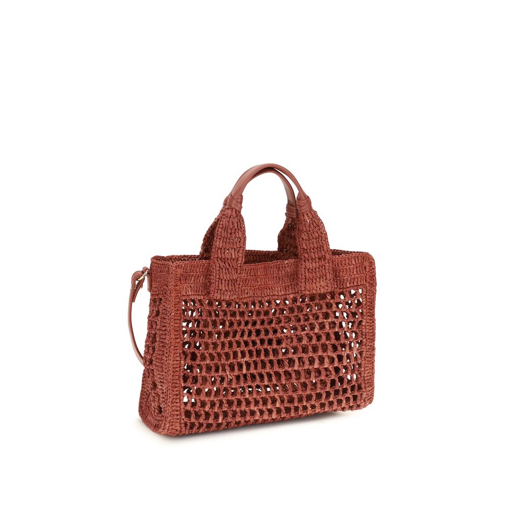 Chloé Multicolor Raffia Shoulder Bag Chloé