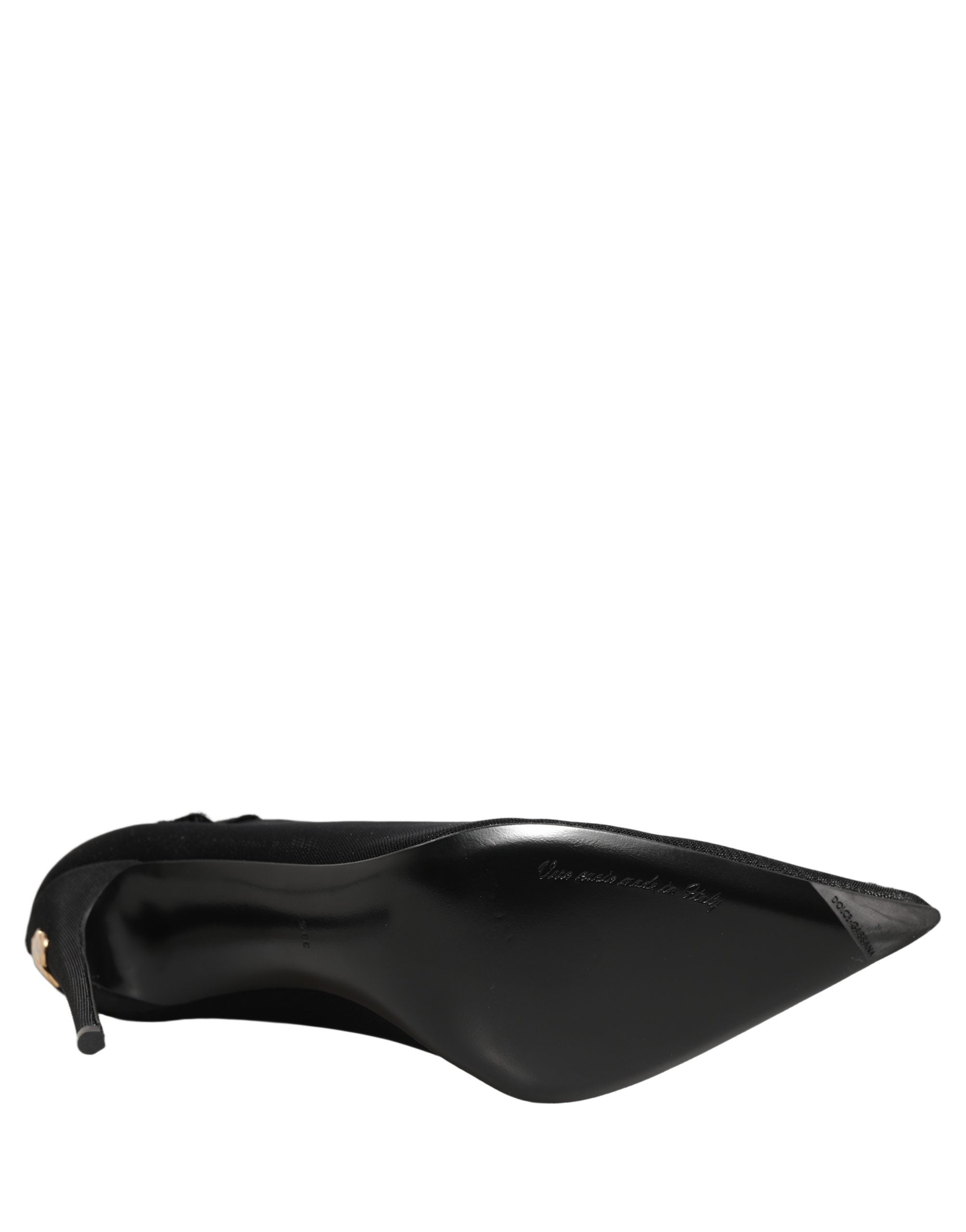 Dolce & Gabbana Black Over The Knee Sock Pumps Boots Shoes Dolce & Gabbana