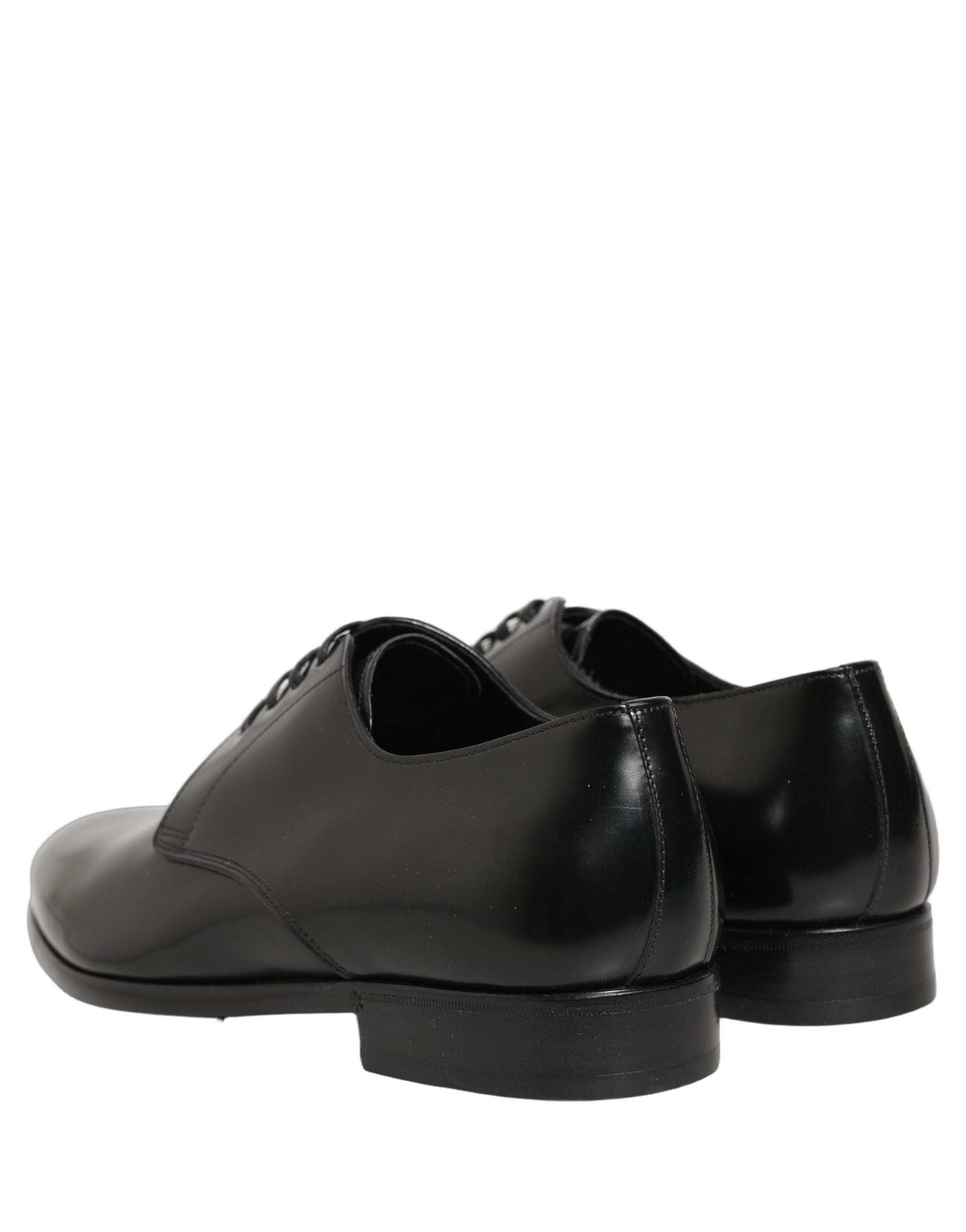 Dolce & Gabbana Black Leather Lace Up Derby Dress Shoes Dolce & Gabbana