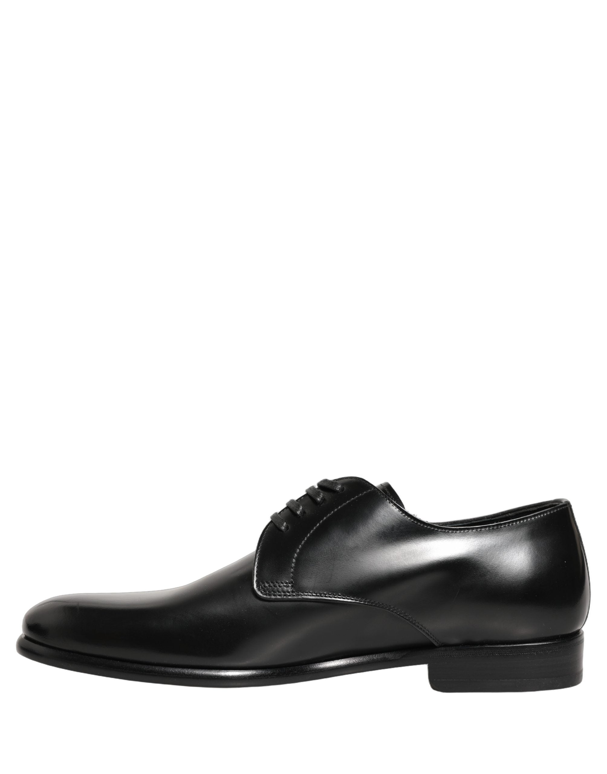 Dolce & Gabbana Black Leather Lace Up Derby Dress Shoes Dolce & Gabbana