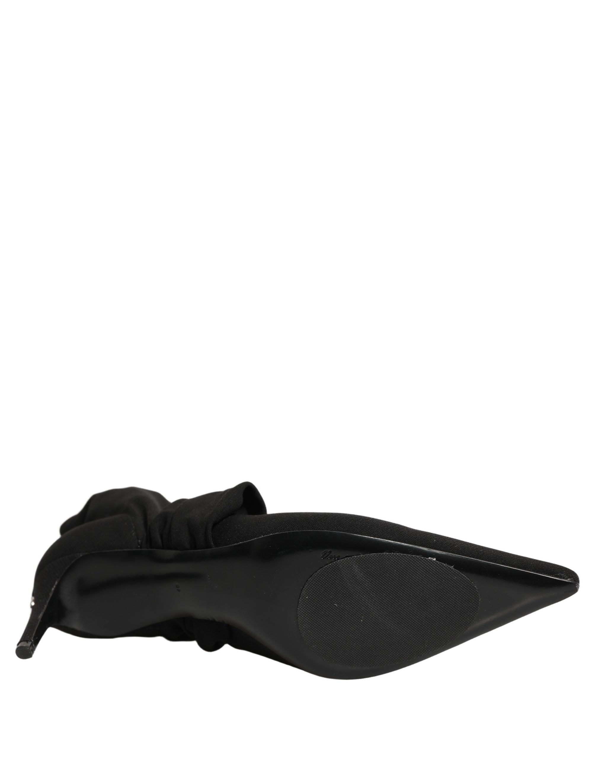 Dolce & Gabbana Black Stretch Socks Heels Ankle Boots Shoes Dolce & Gabbana