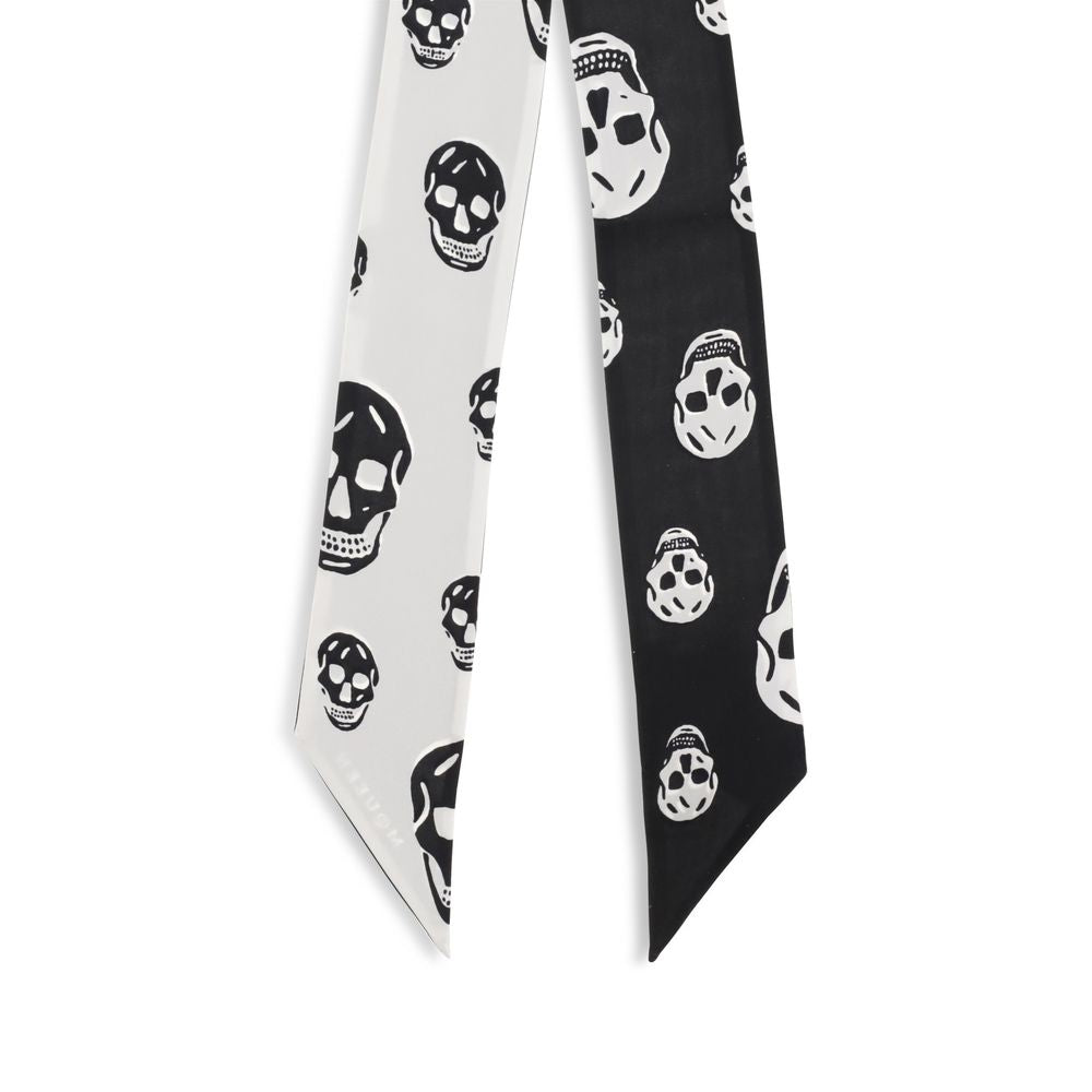 Alexander McQueen Black Silk Scarf Alexander McQueen